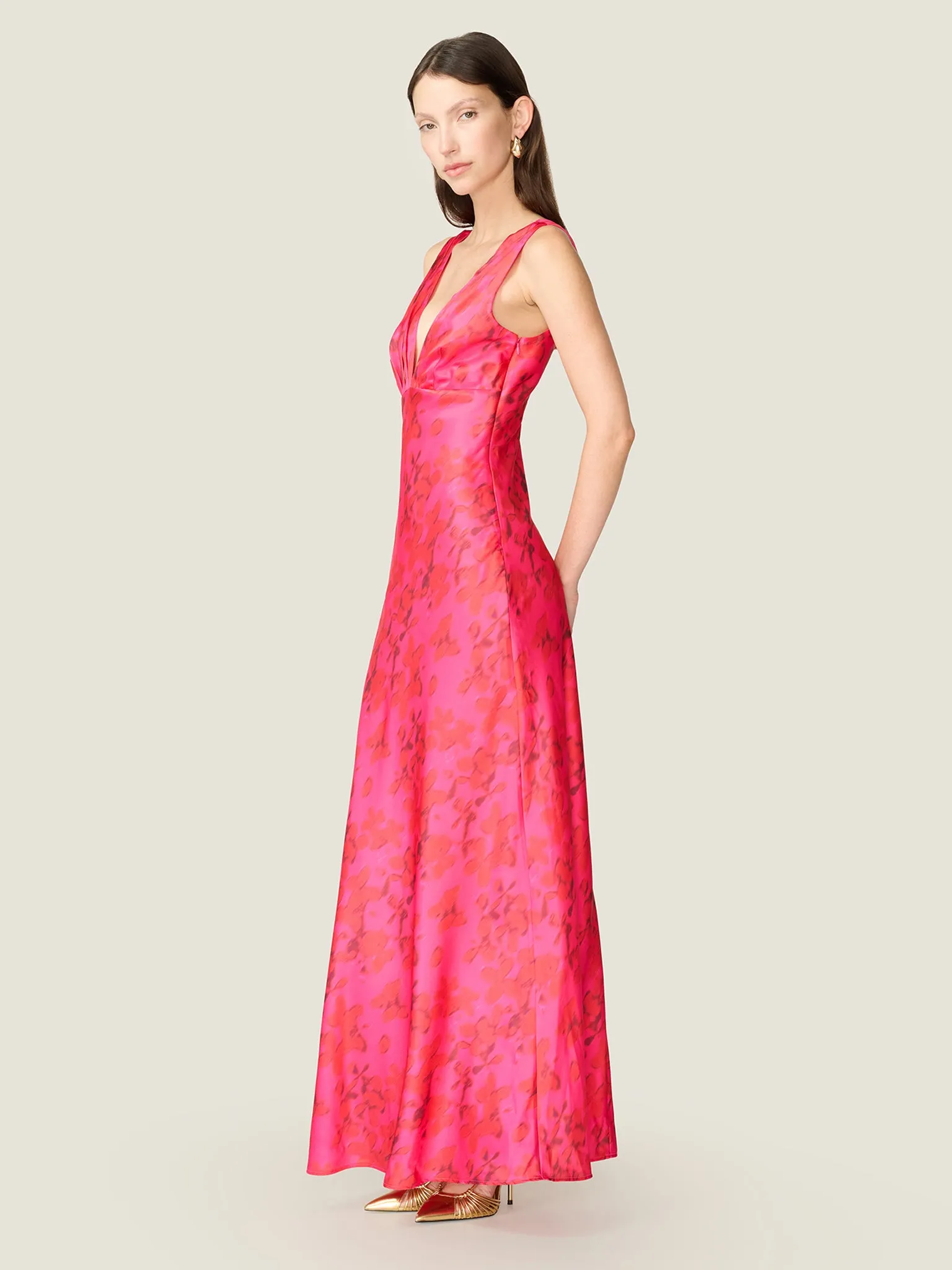 Casey Dress in Hazy Petal Print sold by Omnes product image thumbnail 3