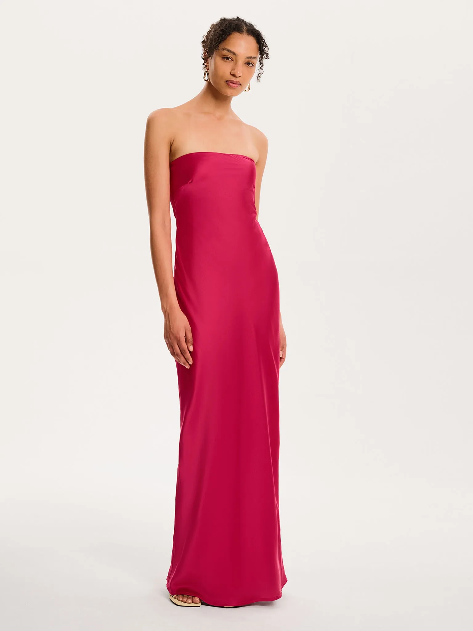Amdra Maxi Dress in Magenta sold by Omnes