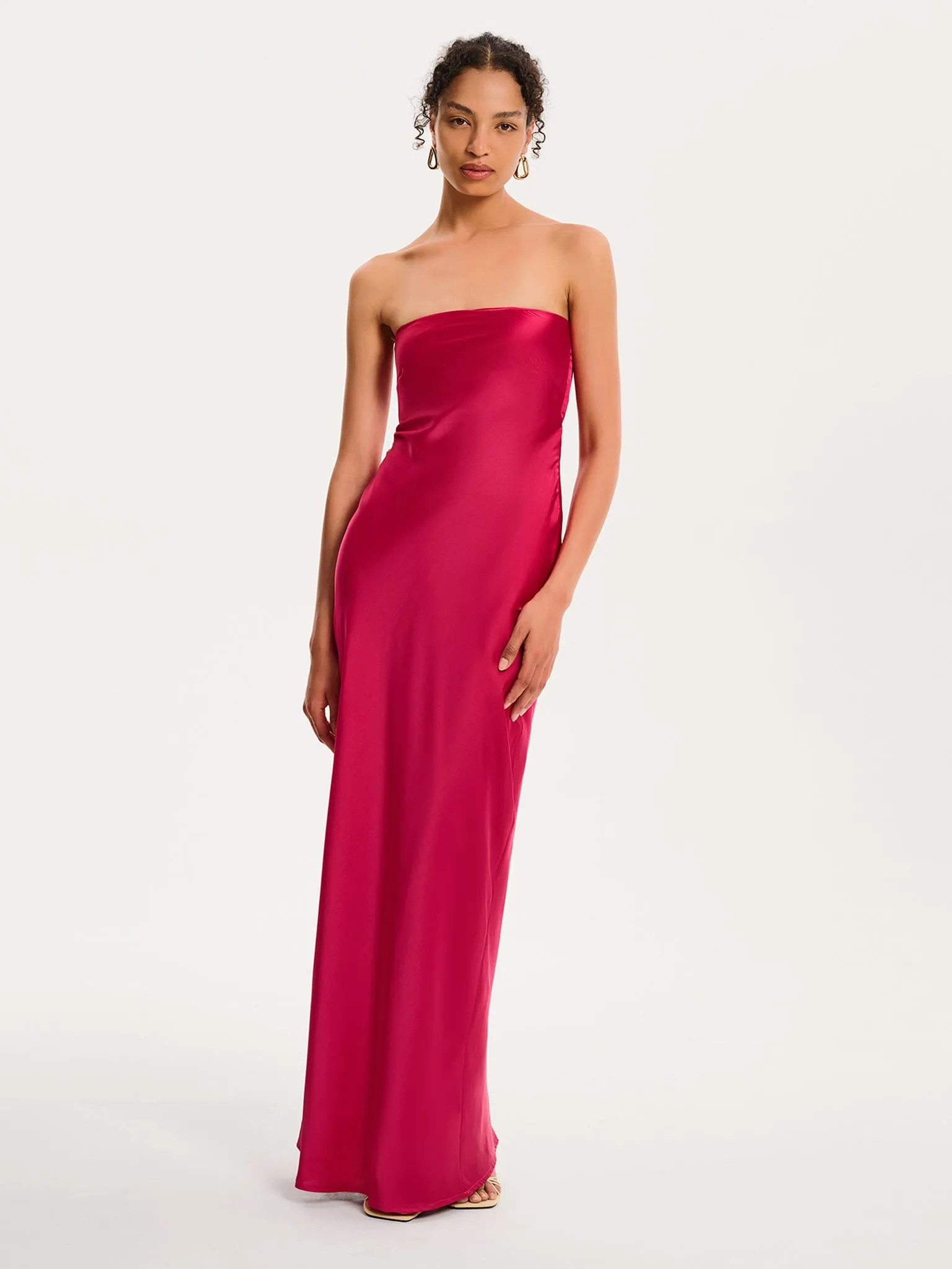 Amdra Maxi Dress in Magenta sold by Omnes product image thumbnail 3
