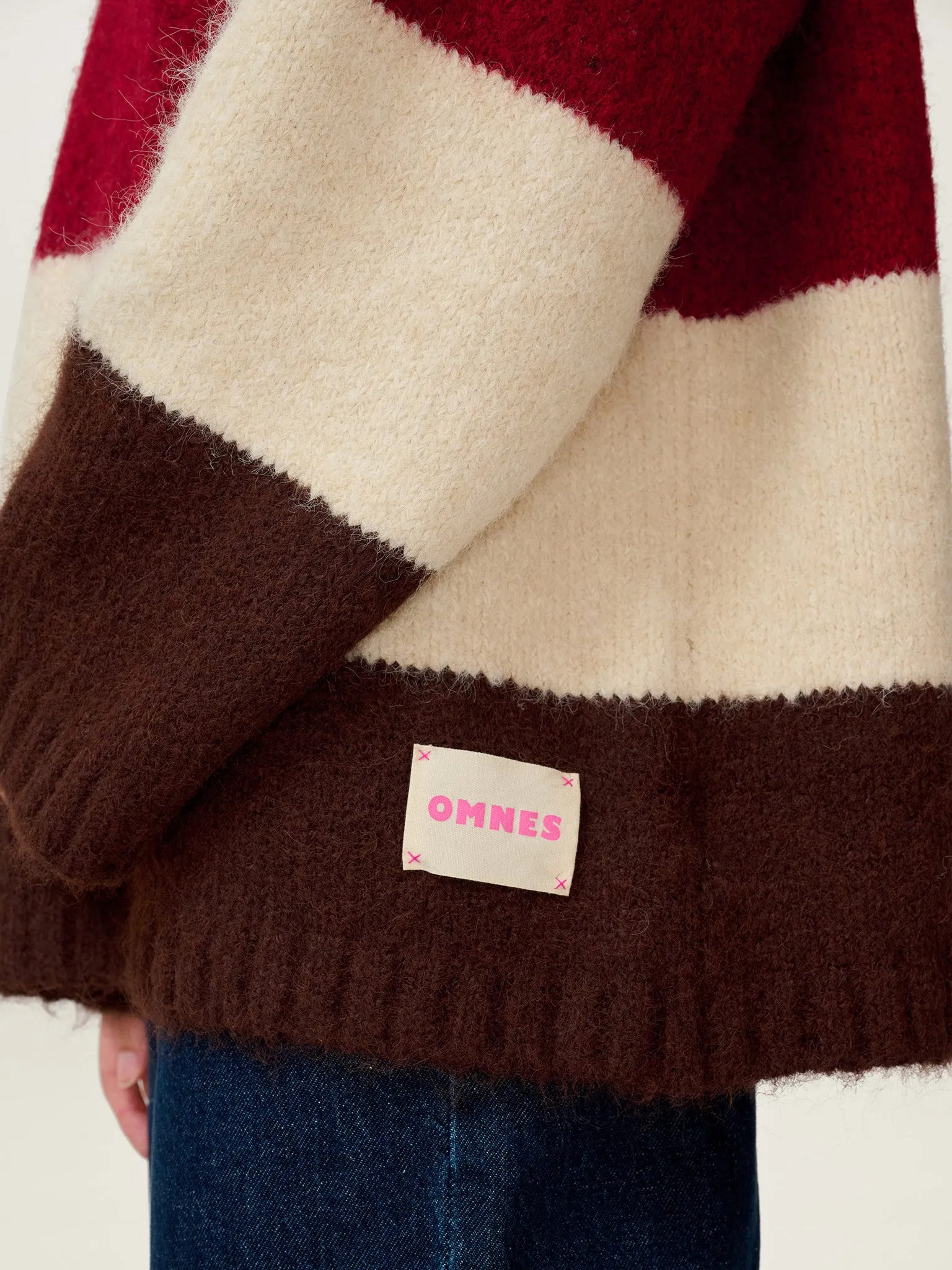 STUDIO OMNES Constance Stripe Jumper in Brown sold by Omnes product image thumbnail 4