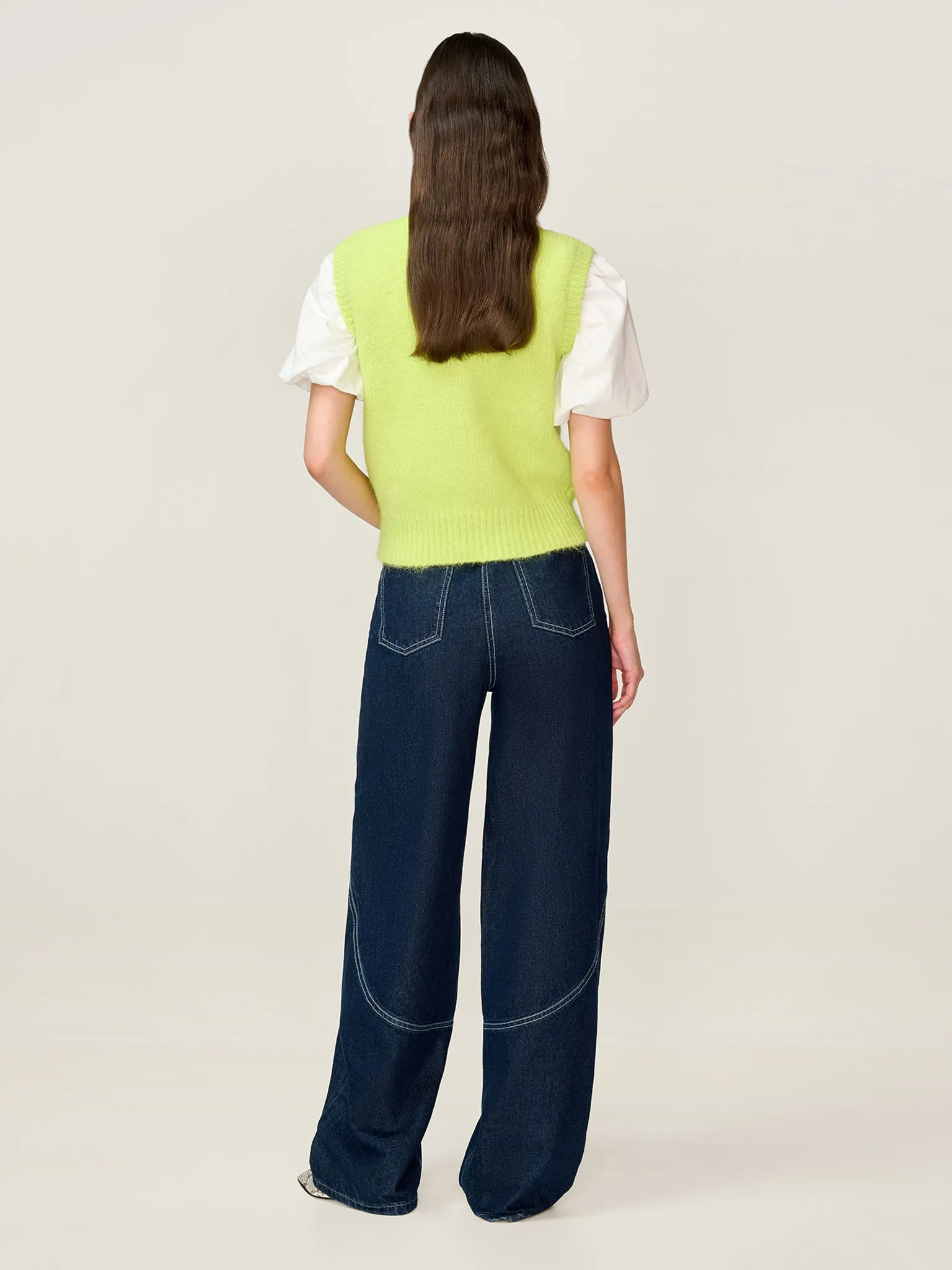 STUDIO OMNES Riri Vest in Lime sold by Omnes product image thumbnail 5