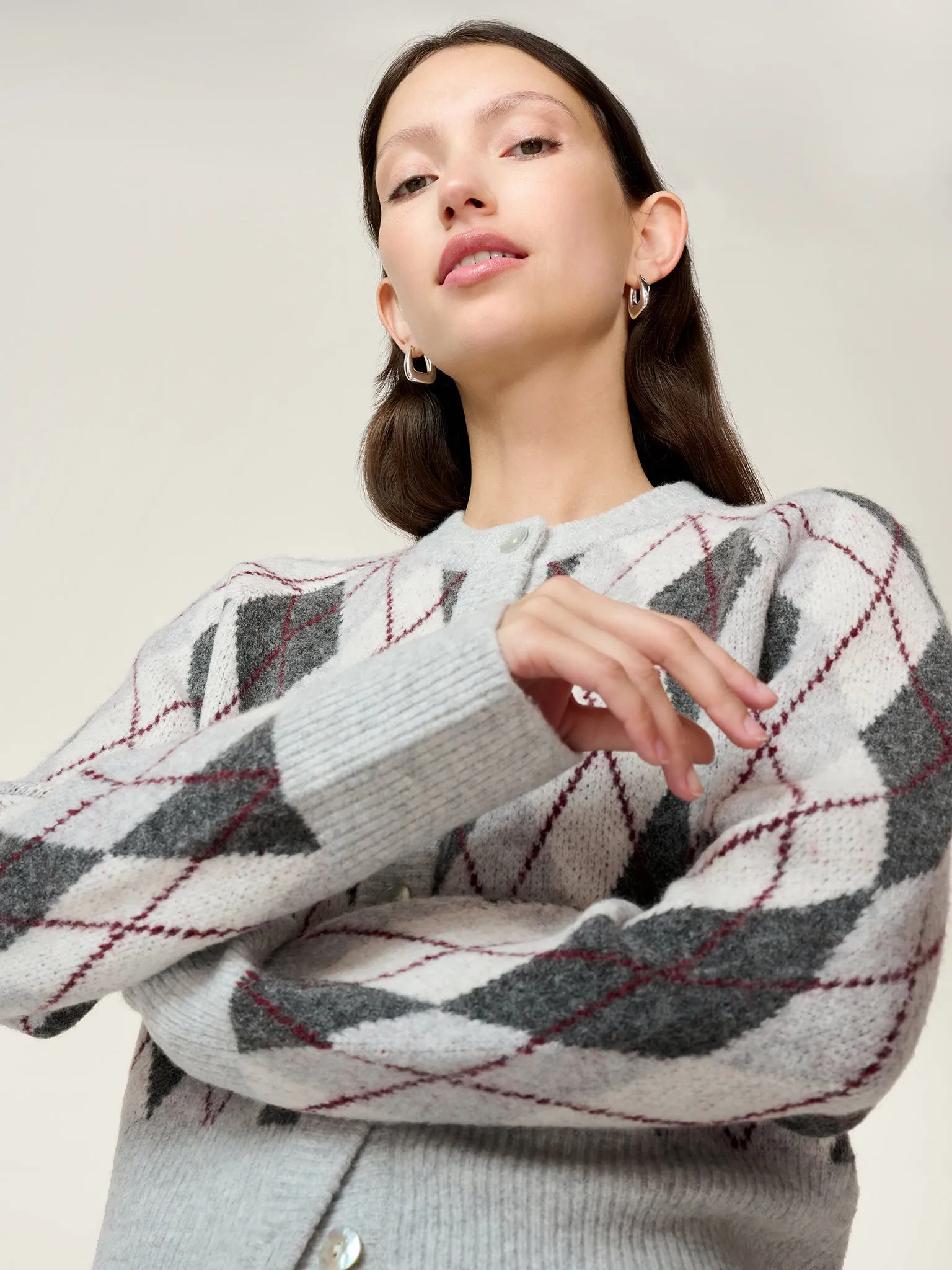 August Argyle Cardigan in Grey sold by Omnes product image thumbnail 4