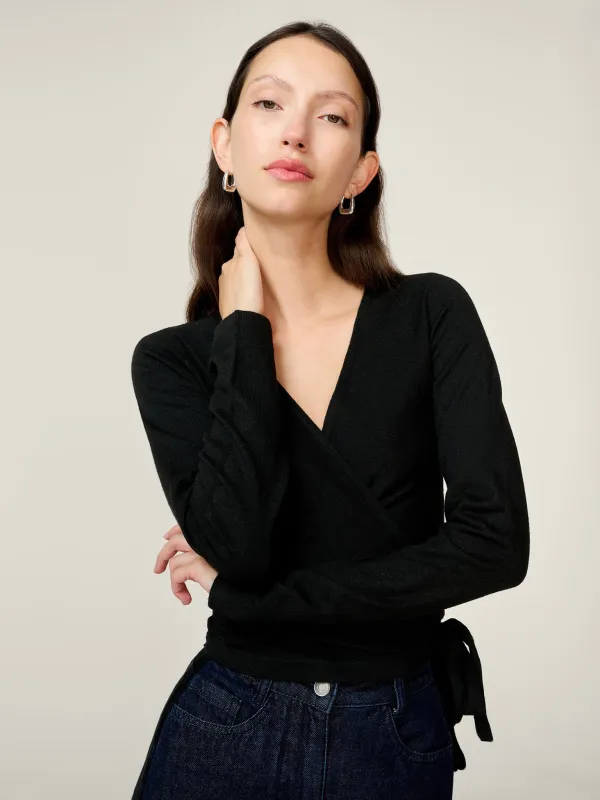 Rex Ballet Top in Black sold by Omnes