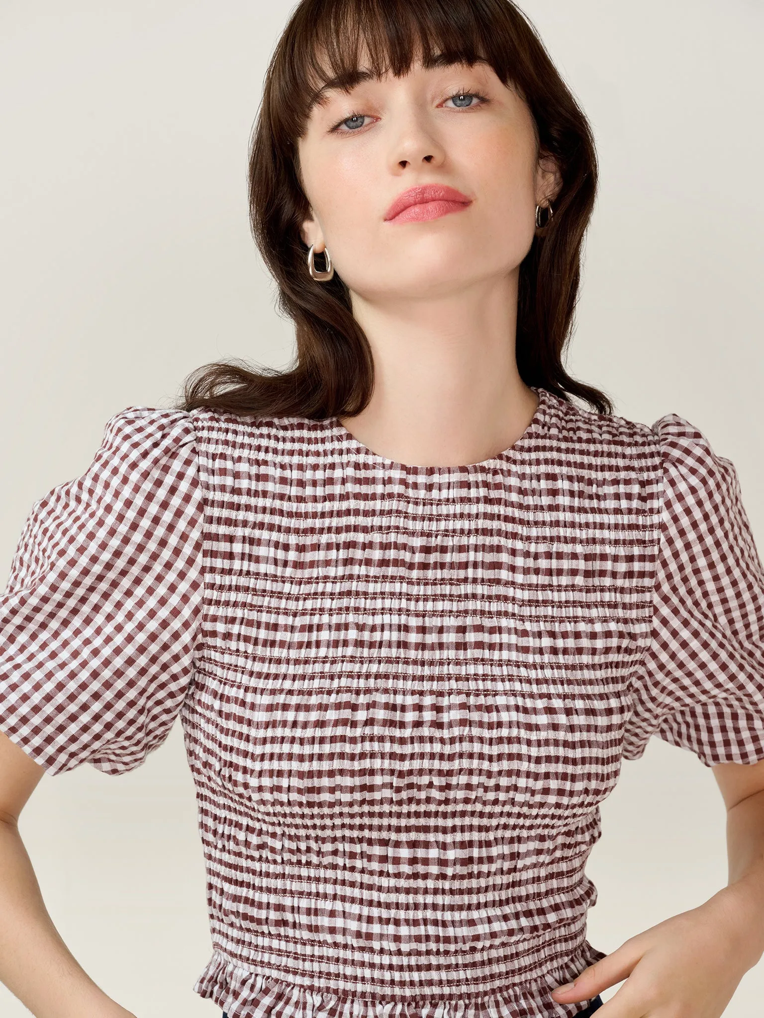 Nicolla Top in Chocolate sold by Omnes product image thumbnail 3