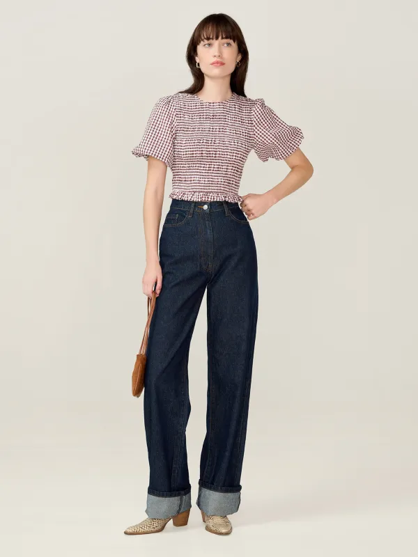 Nicolla Top in Chocolate made by Omnes