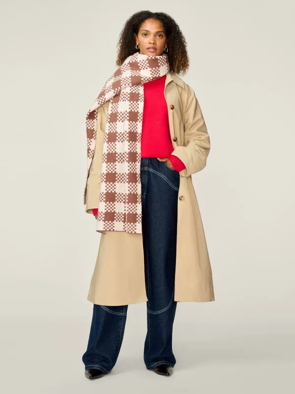 Rejina Check Scarf sold by Omnes