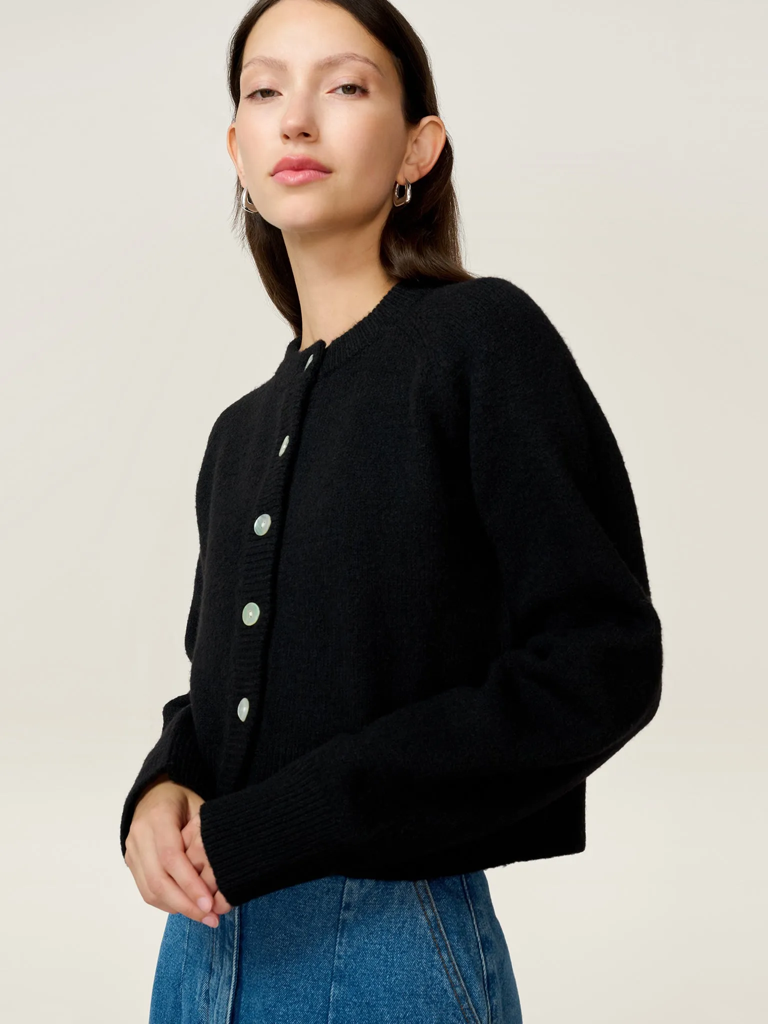 August Cardigan in Black sold by Omnes product image thumbnail 2