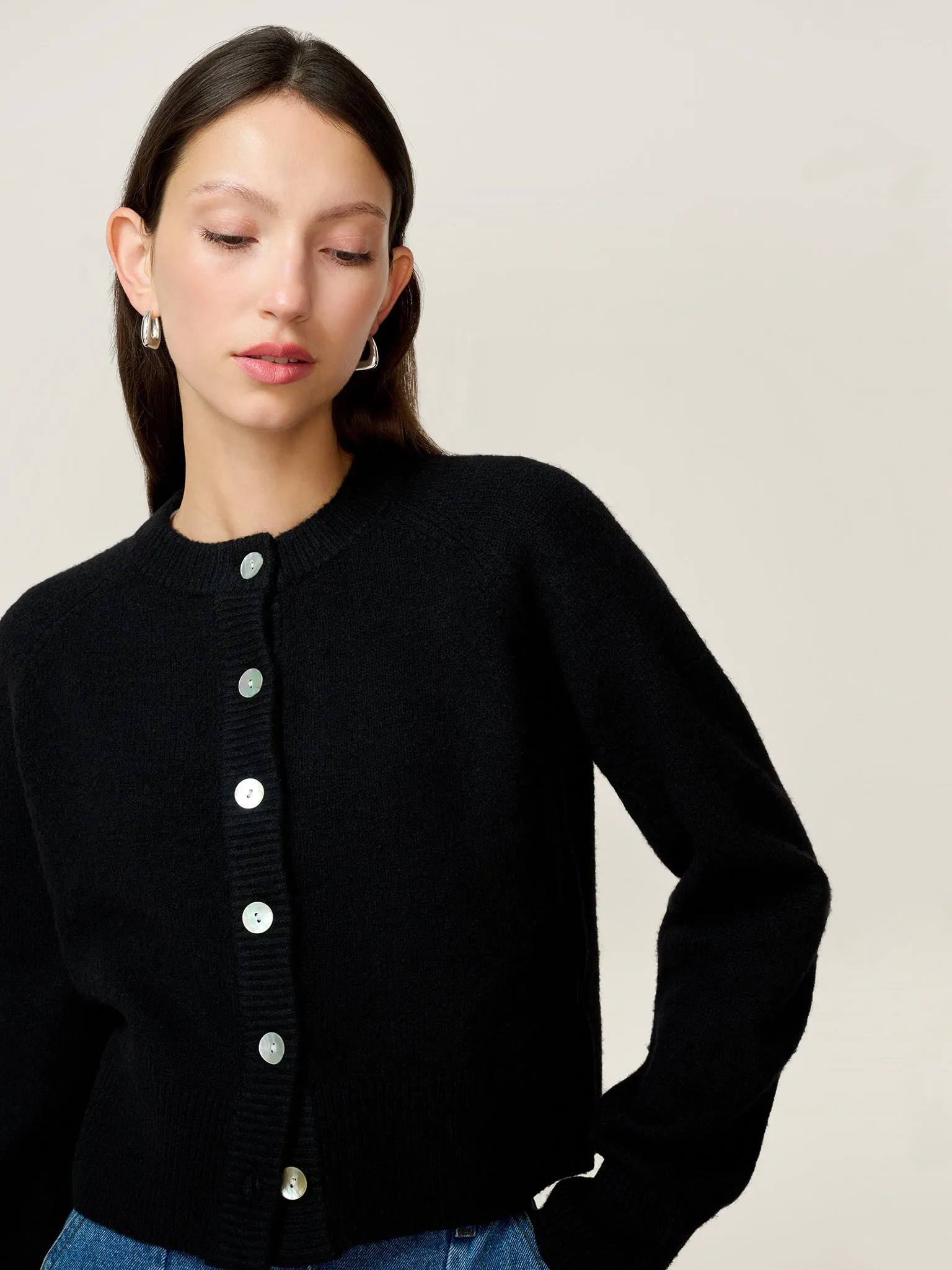 August Cardigan in Black sold by Omnes product image thumbnail 4