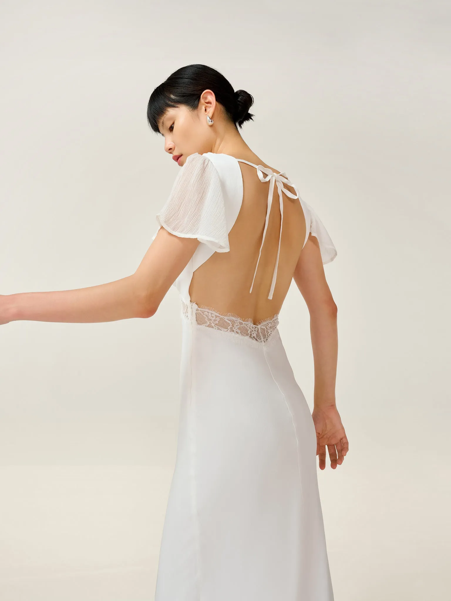 Meadow Dress in Ivory sold by Omnes product image thumbnail 5