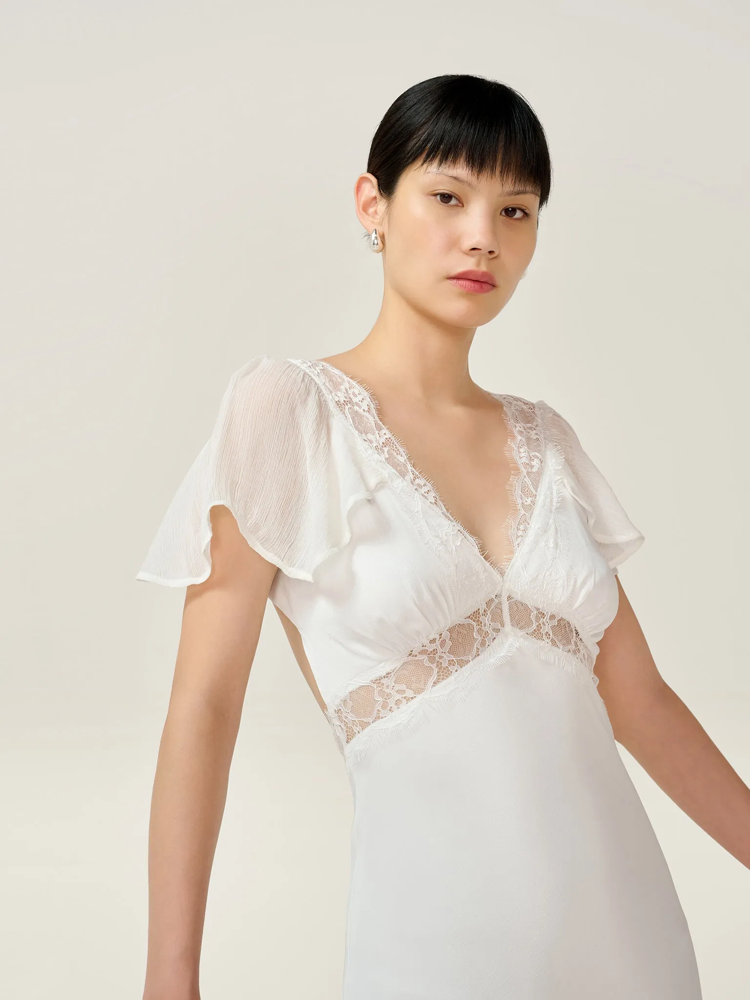 Meadow Dress in Ivory sold by Omnes product image thumbnail 3