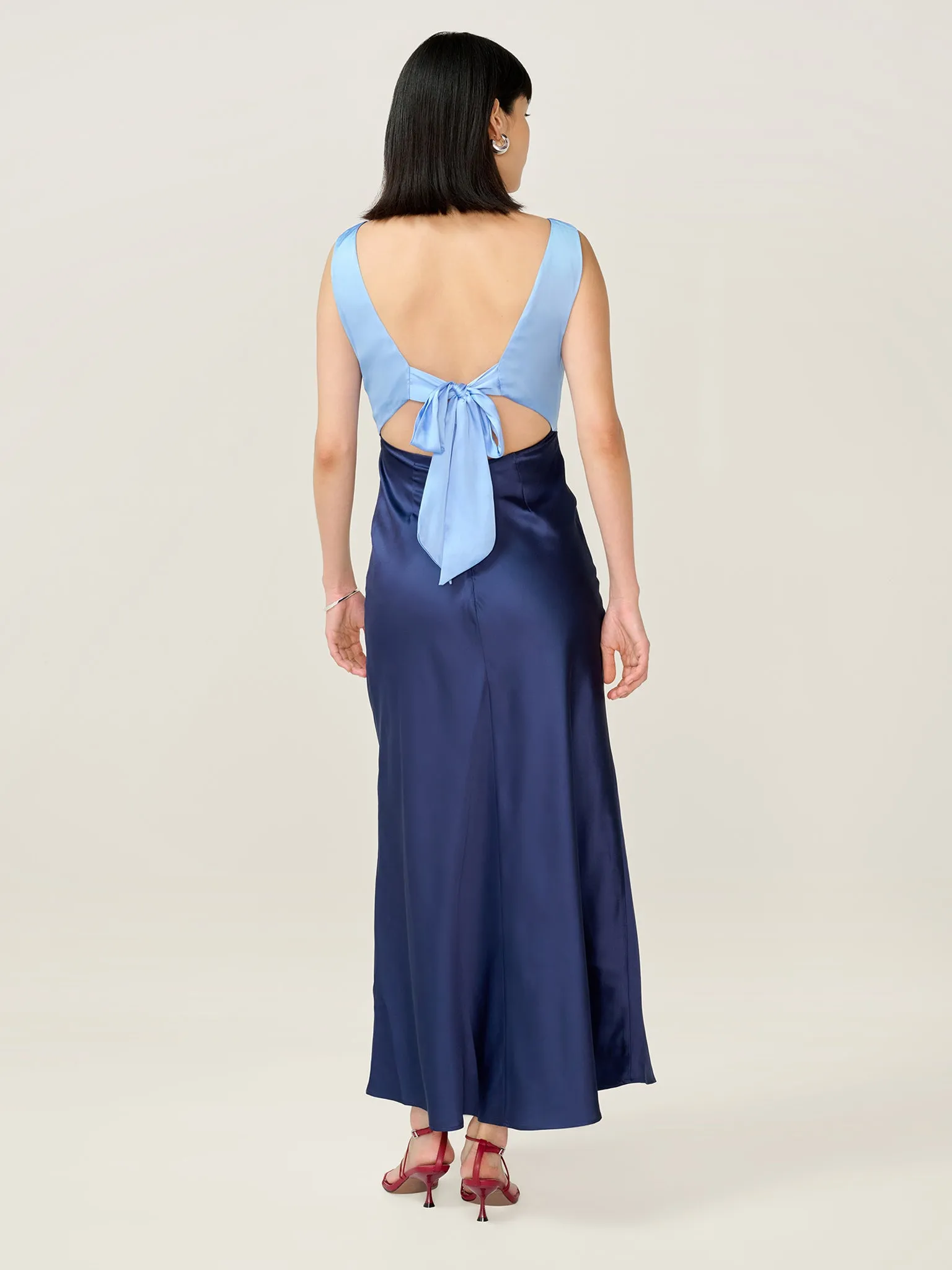 Maggy Dress in Blue and Dark Blue sold by Omnes product image thumbnail 3