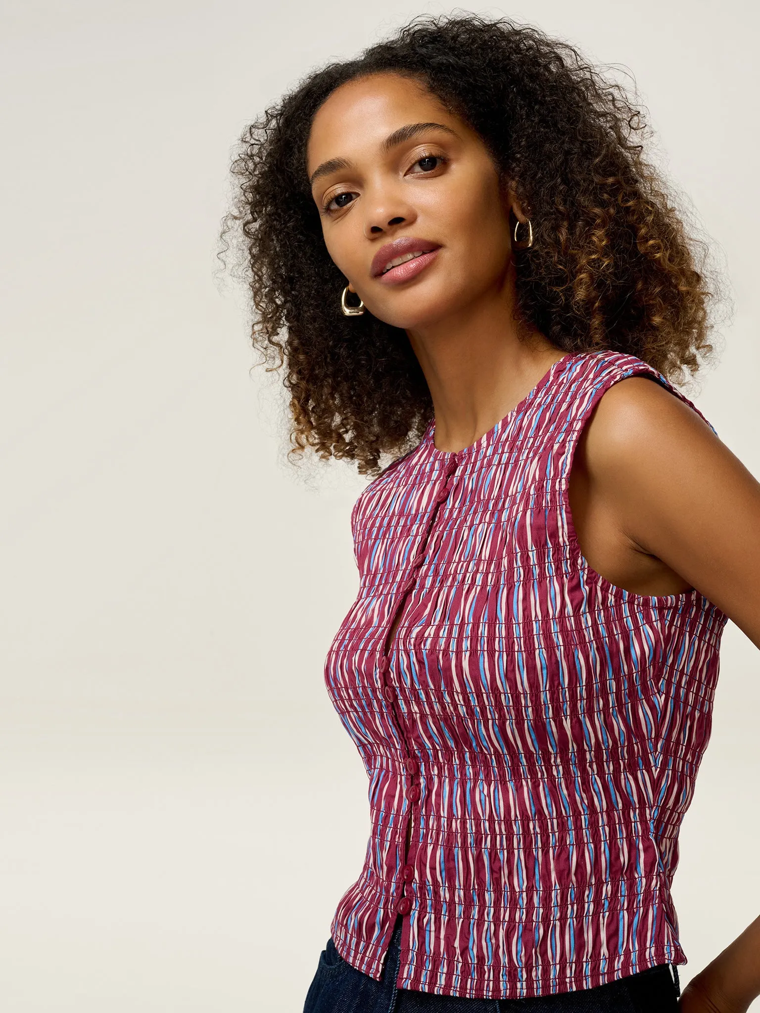 Alana Top in Stripe sold by Omnes product image thumbnail 2