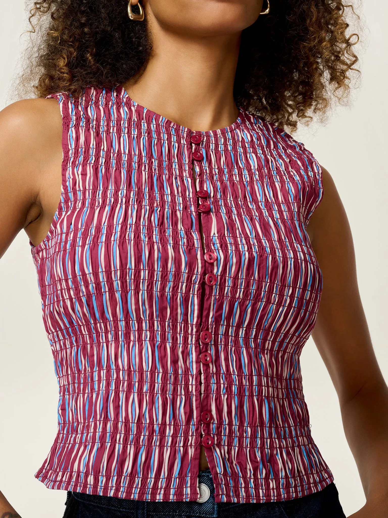 Alana Top in Stripe sold by Omnes product image thumbnail 4
