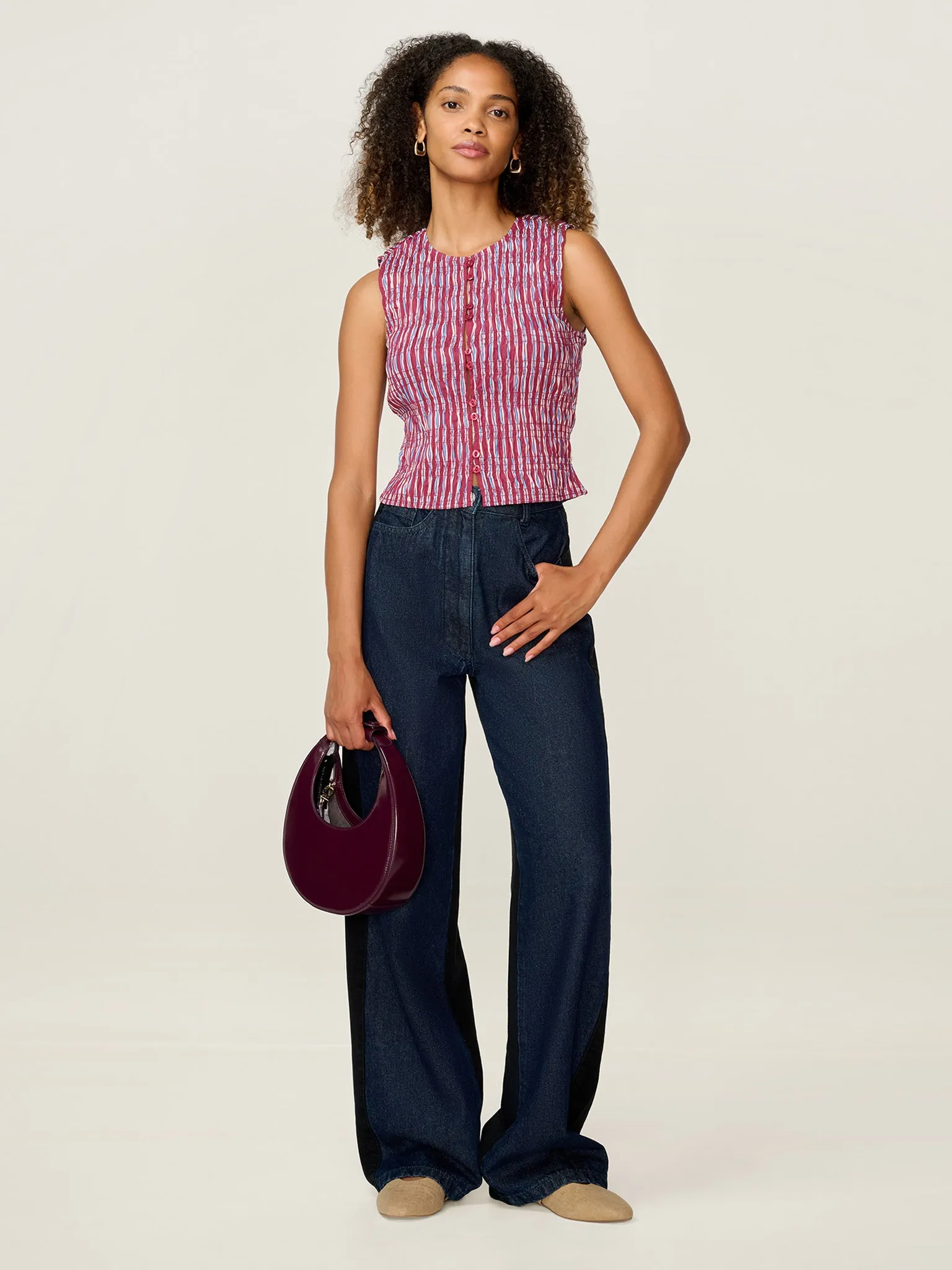 Alana Top in Stripe sold by Omnes