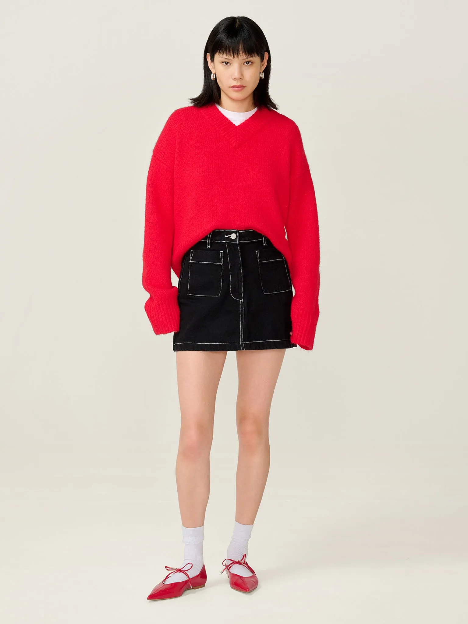 Keyes Skirt in Black sold by Omnes