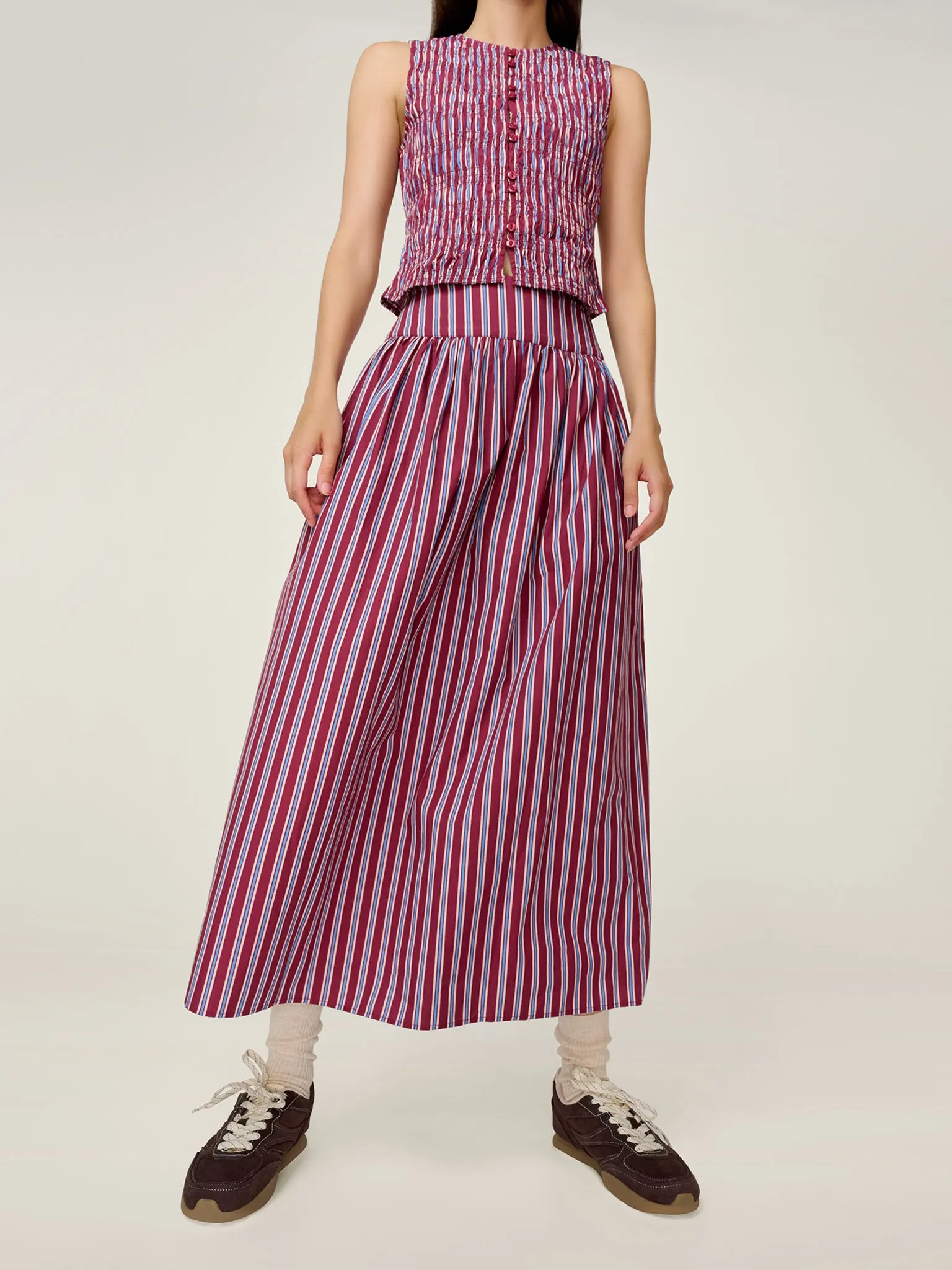 Darcie Skirt in Stripe sold by Omnes product image thumbnail 3