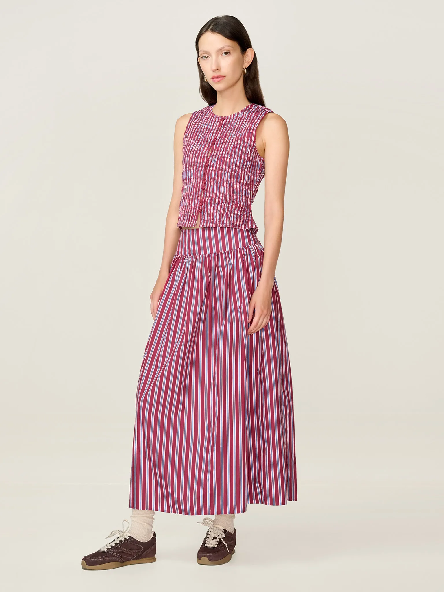 Darcie Skirt in Stripe sold by Omnes product image thumbnail 2