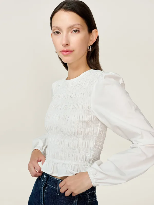 Kaloppe Top in White sold by Omnes