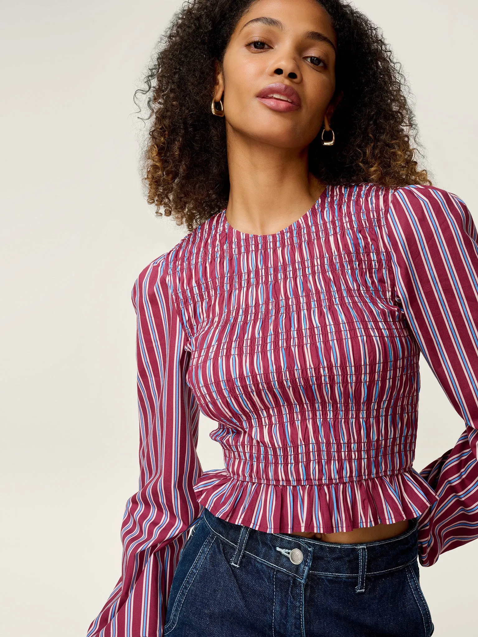 Kaloppe Top in Stripe sold by Omnes