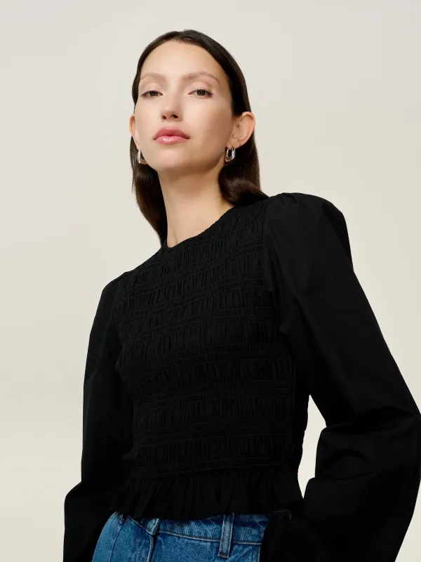 Kaloppe Top in Black sold by Omnes