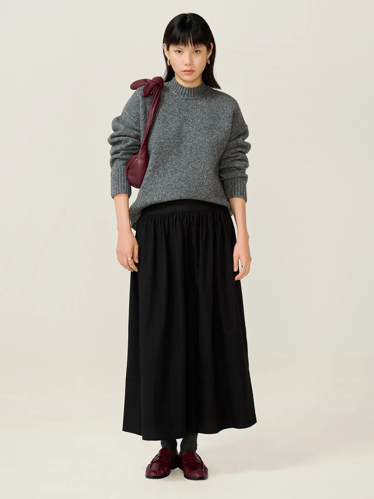 Darcie Skirt in Black sold by Omnes