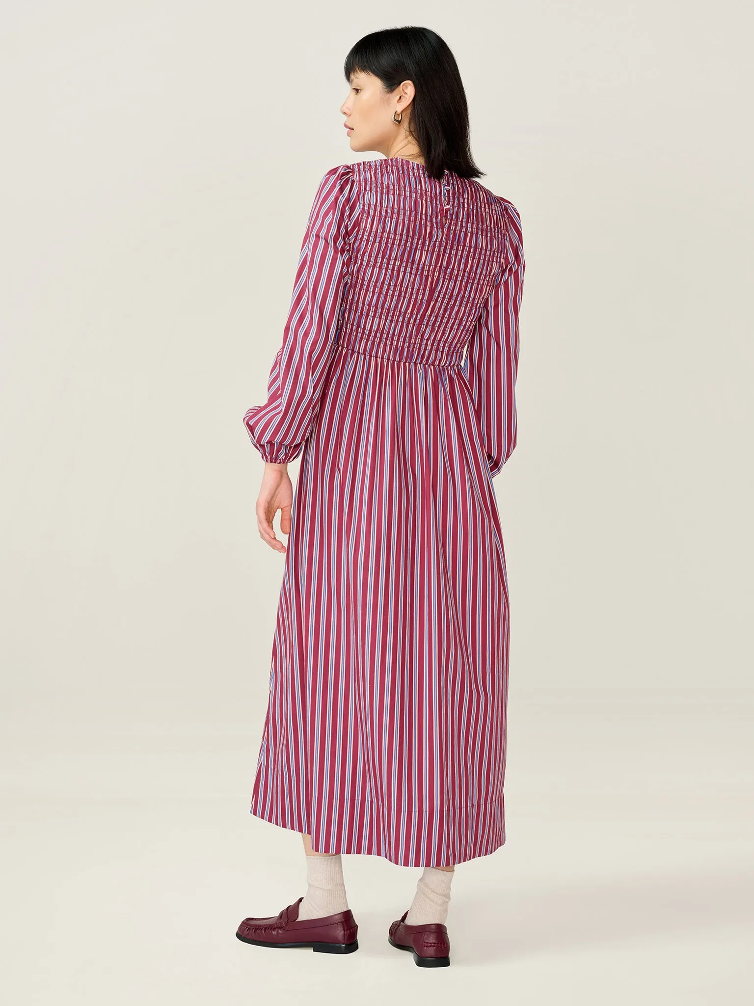 Saint Dress in Blue Stripe sold by Omnes product image thumbnail 5