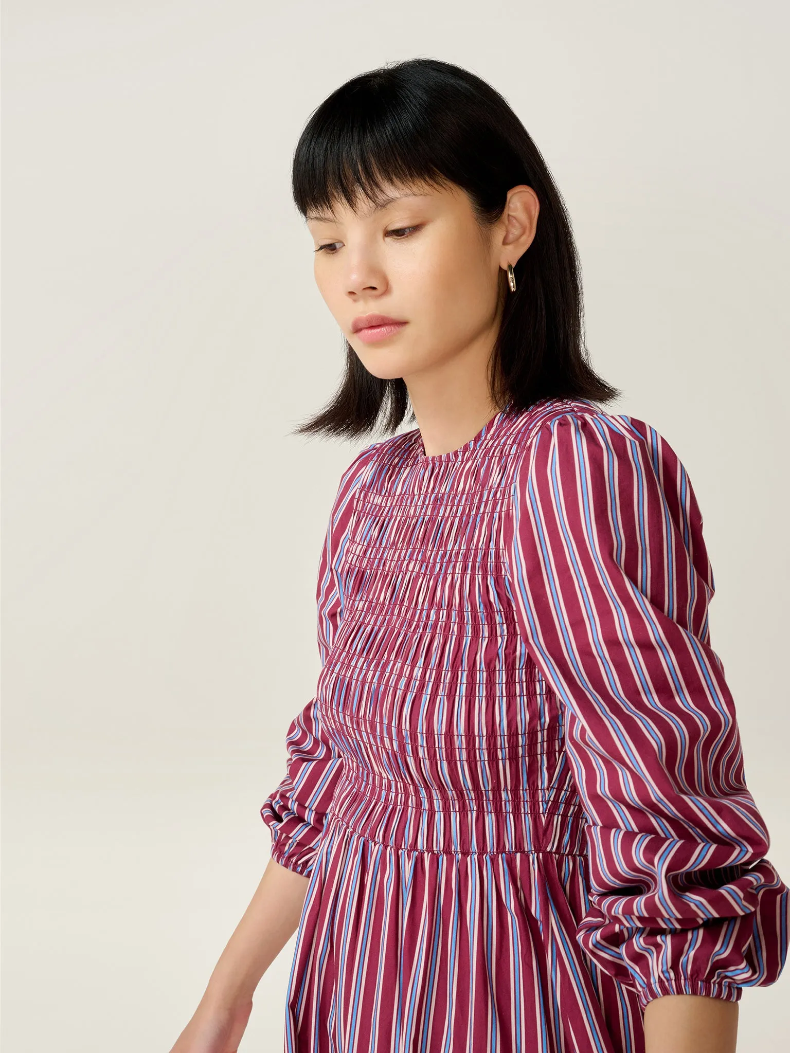 Saint Dress in Blue Stripe sold by Omnes product image thumbnail 4