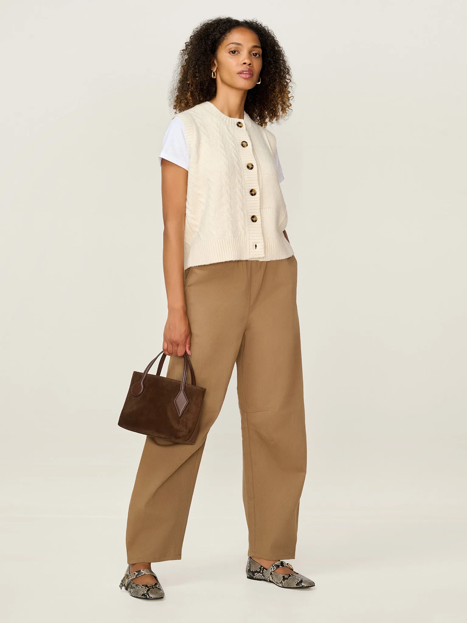 Matilda Vest in Cream sold by Omnes product image thumbnail 2