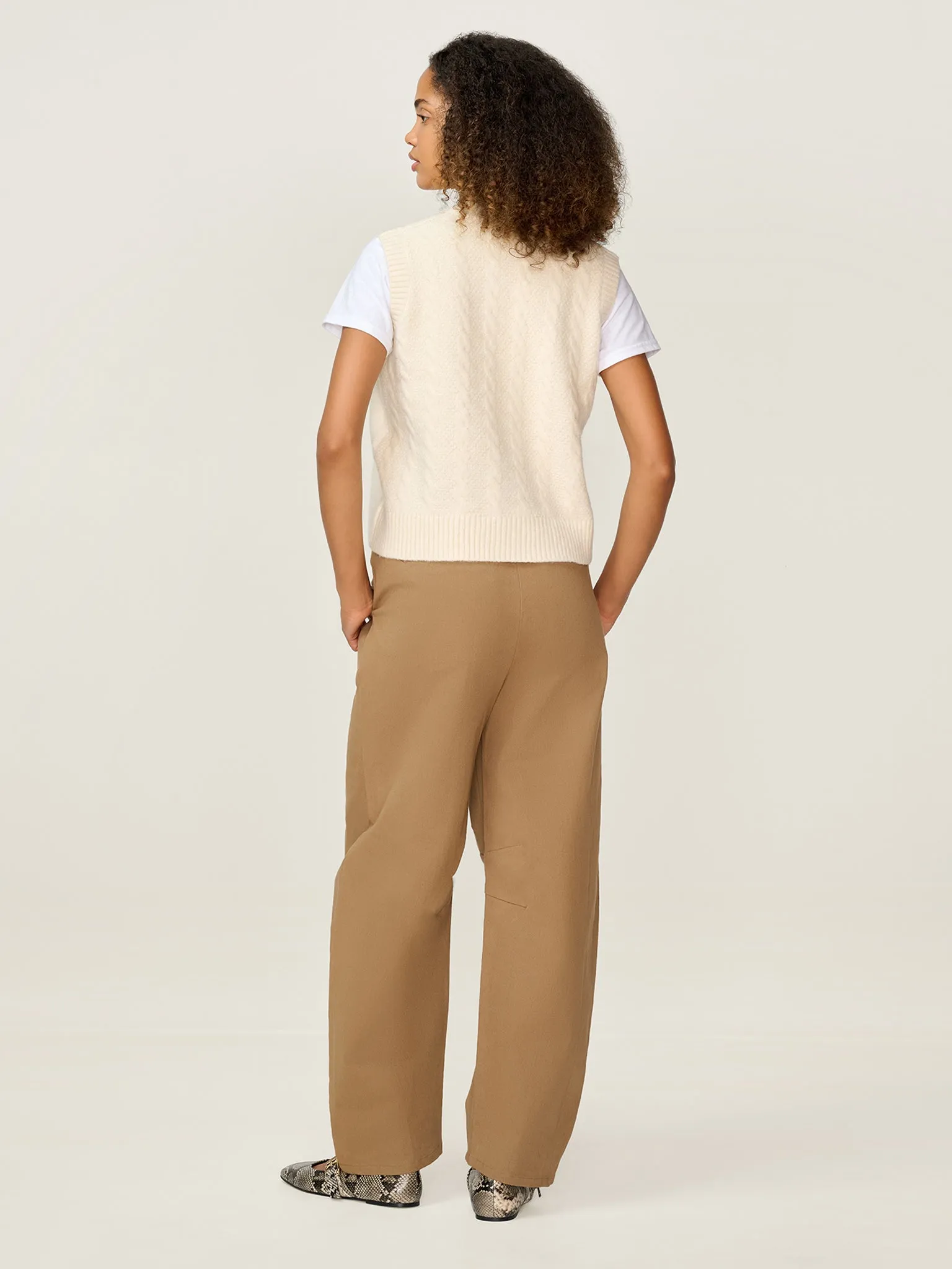 Matilda Vest in Cream sold by Omnes product image thumbnail 3