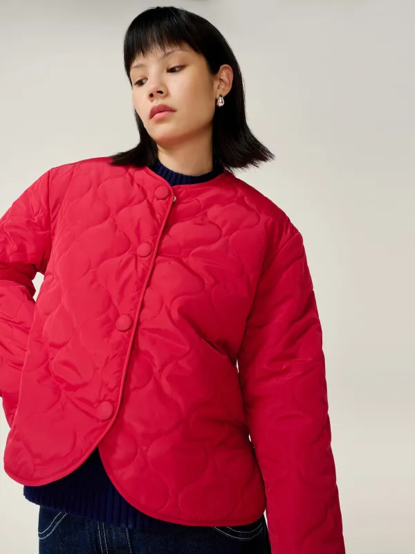 Addie Puffer in Red sold by Omnes