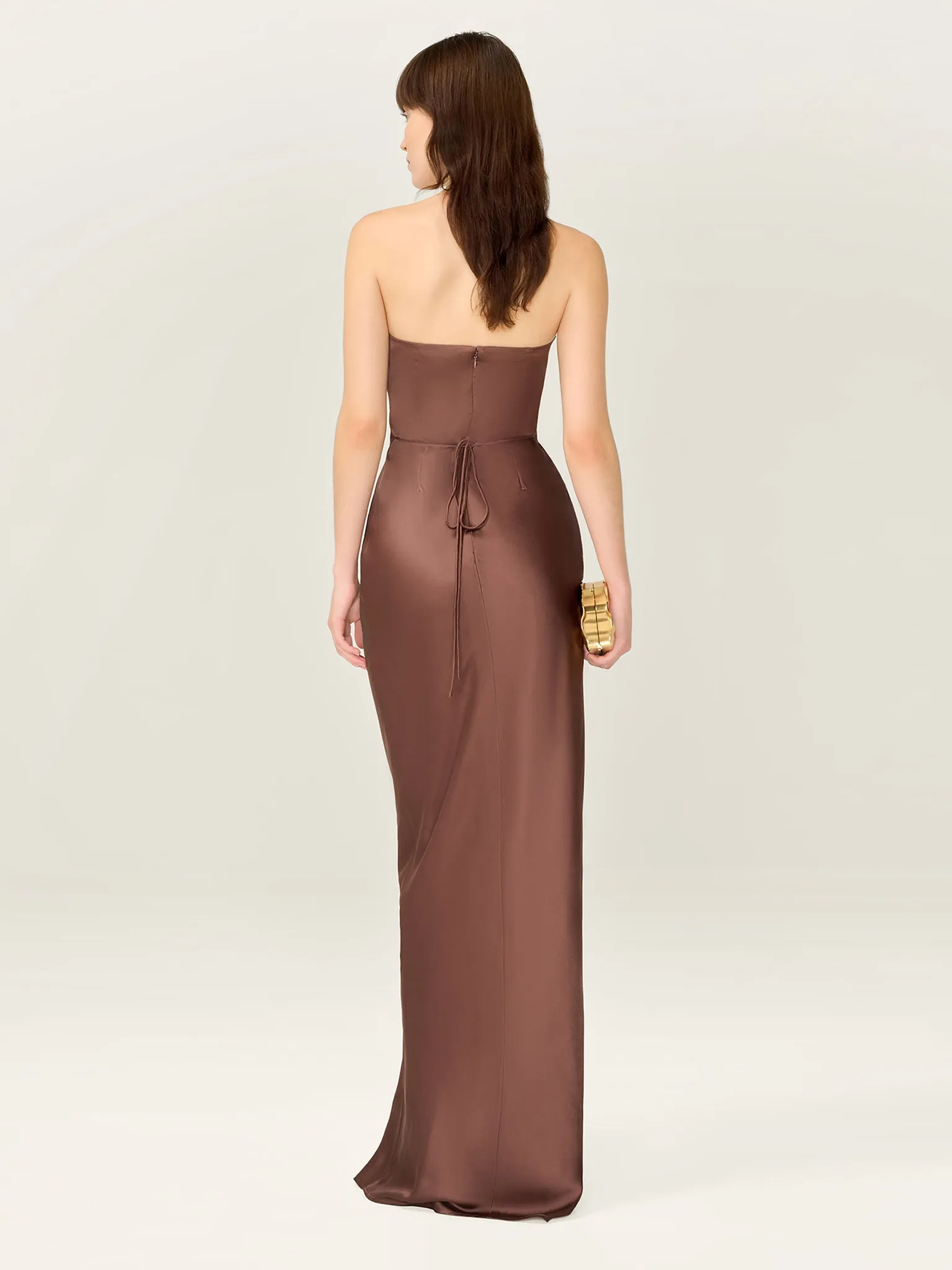 Amdra Dress in Chocolate sold by Omnes product image thumbnail 3