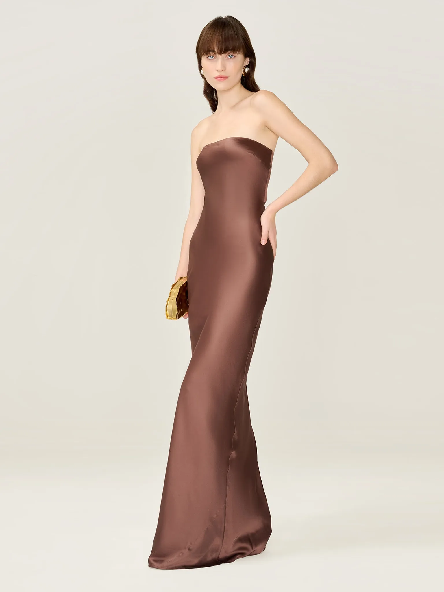 Amdra Dress in Chocolate sold by Omnes product image thumbnail 2