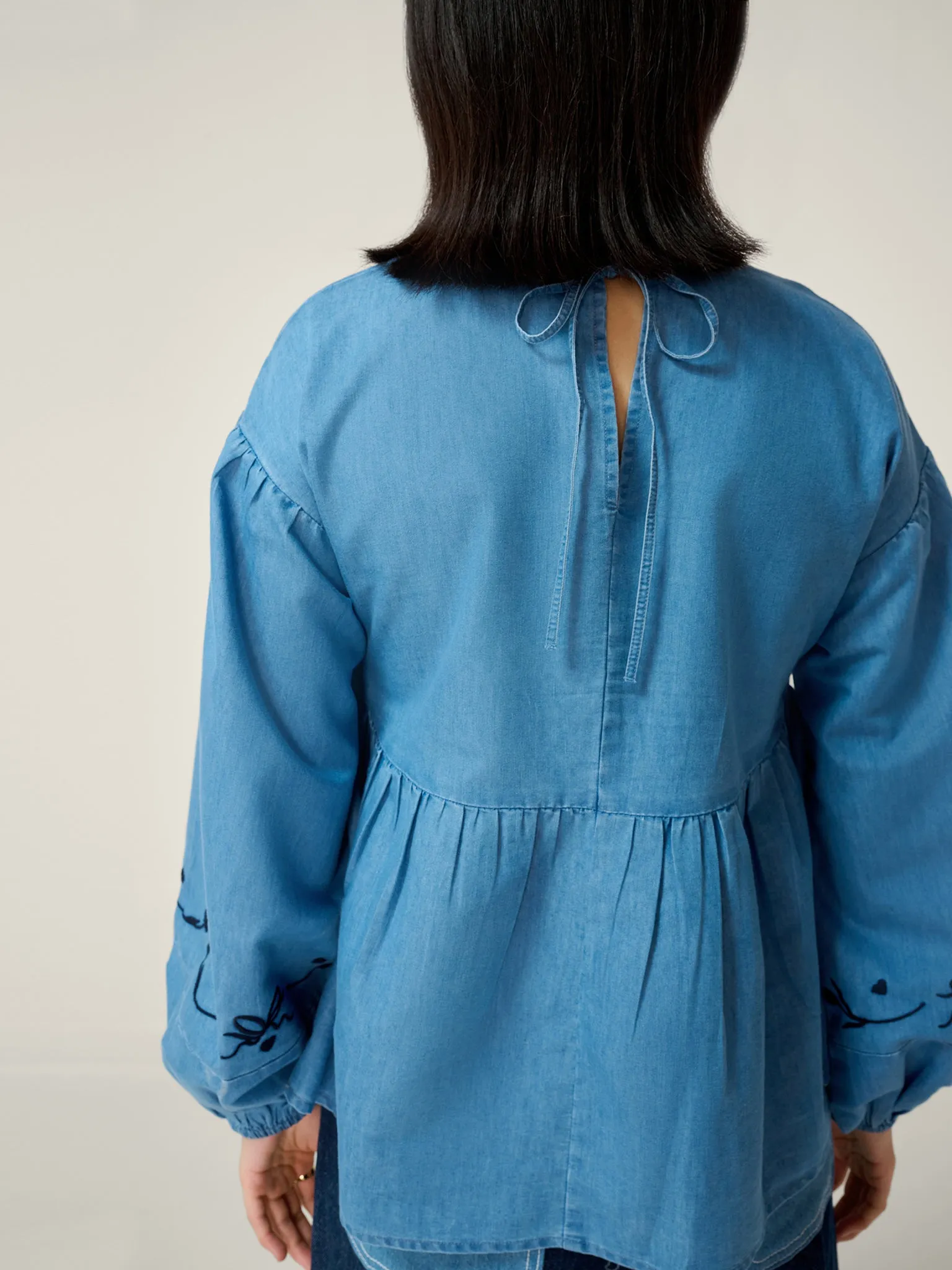 Elma Blouse in Chambray sold by Omnes product image thumbnail 3
