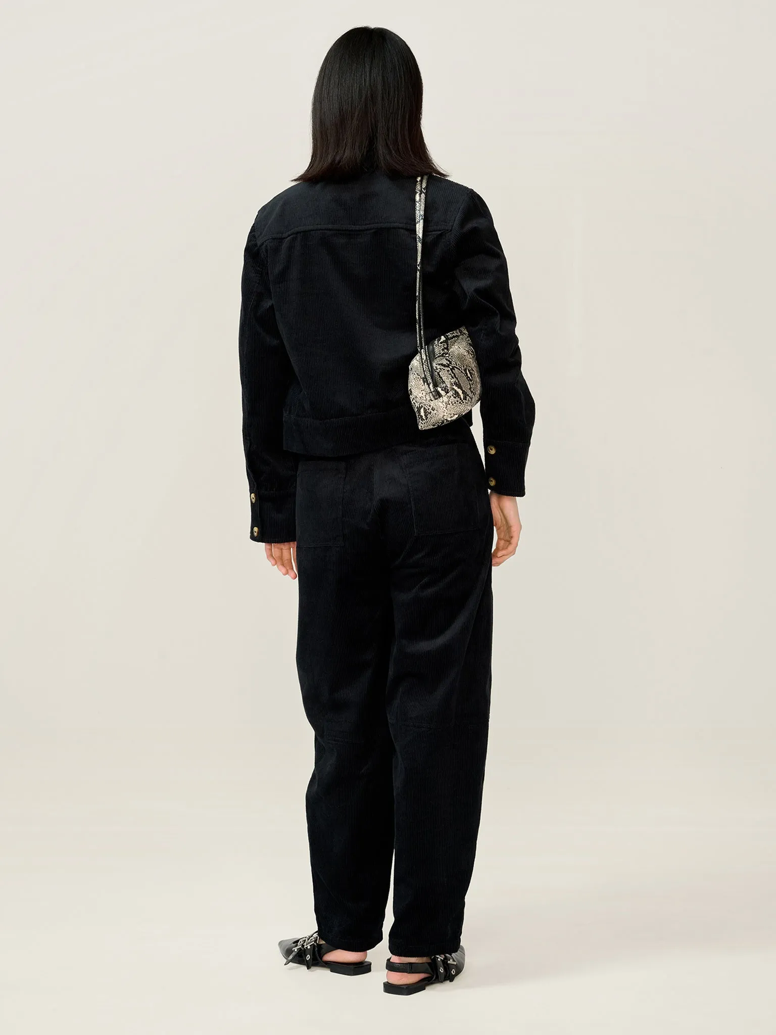 Millie Cord Jacket in Black sold by Omnes product image thumbnail 4