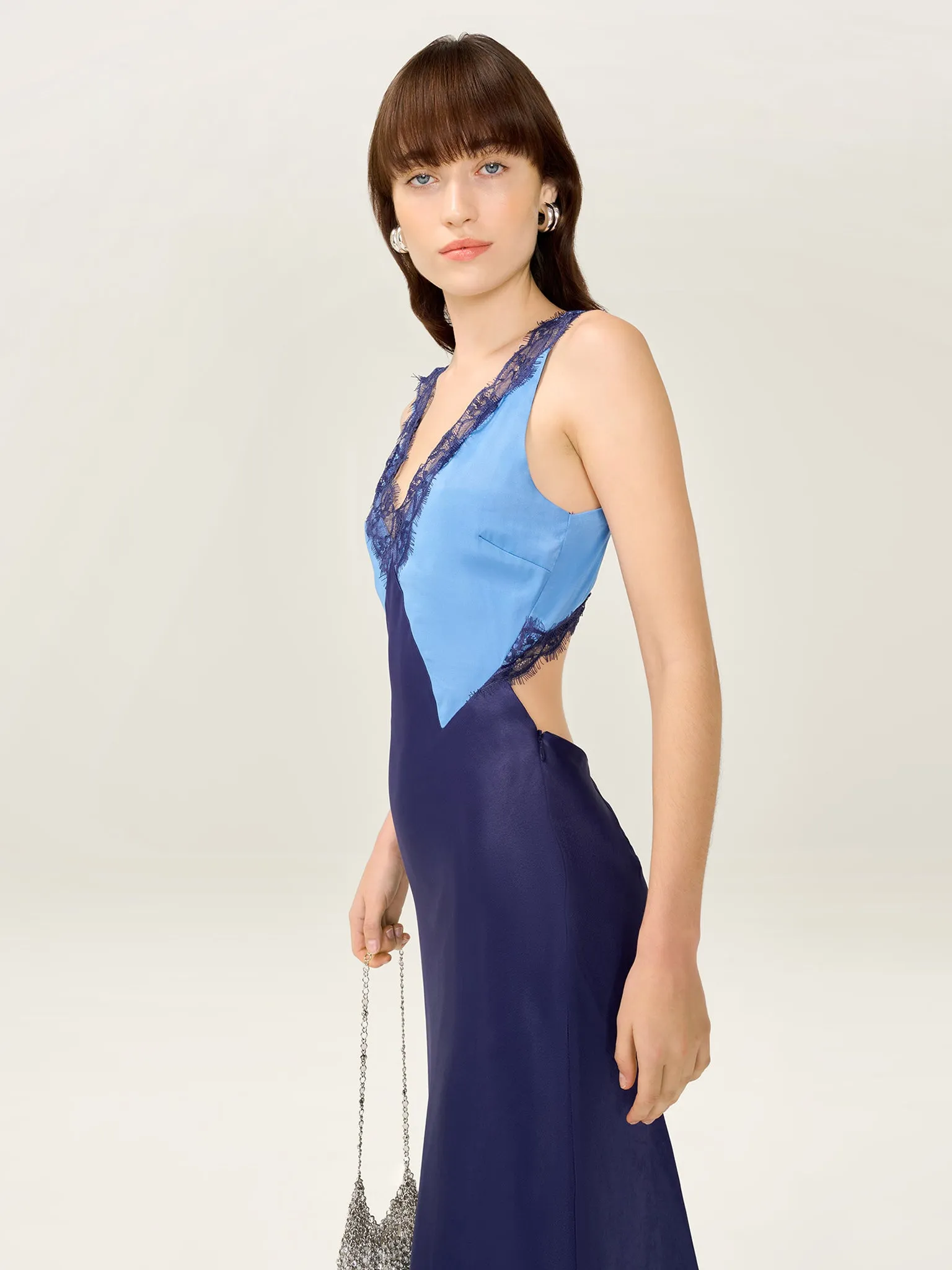 Caroline Dress in Patriot Blue sold by Omnes product image thumbnail 5