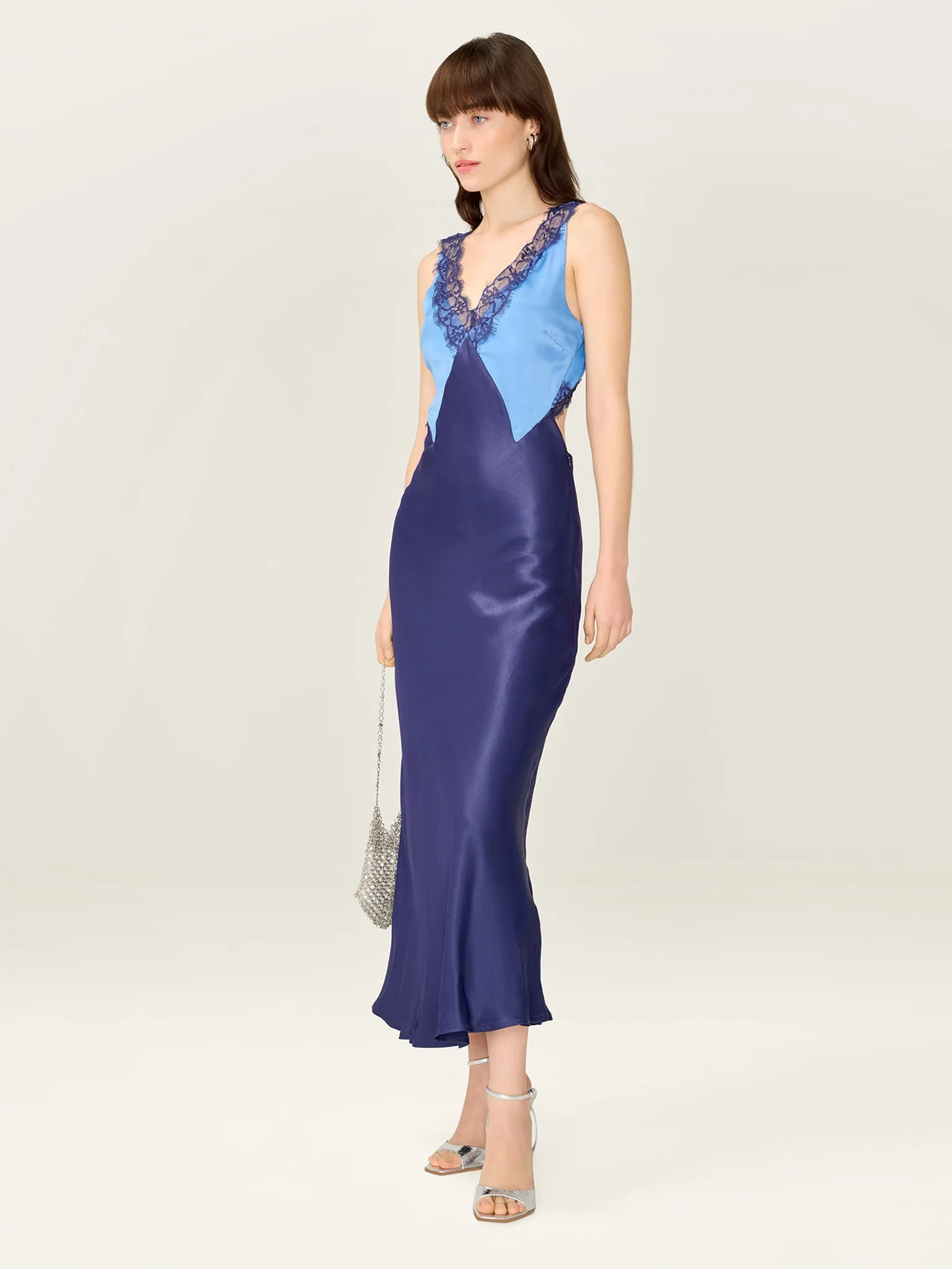 Caroline Dress in Patriot Blue sold by Omnes product image thumbnail 2