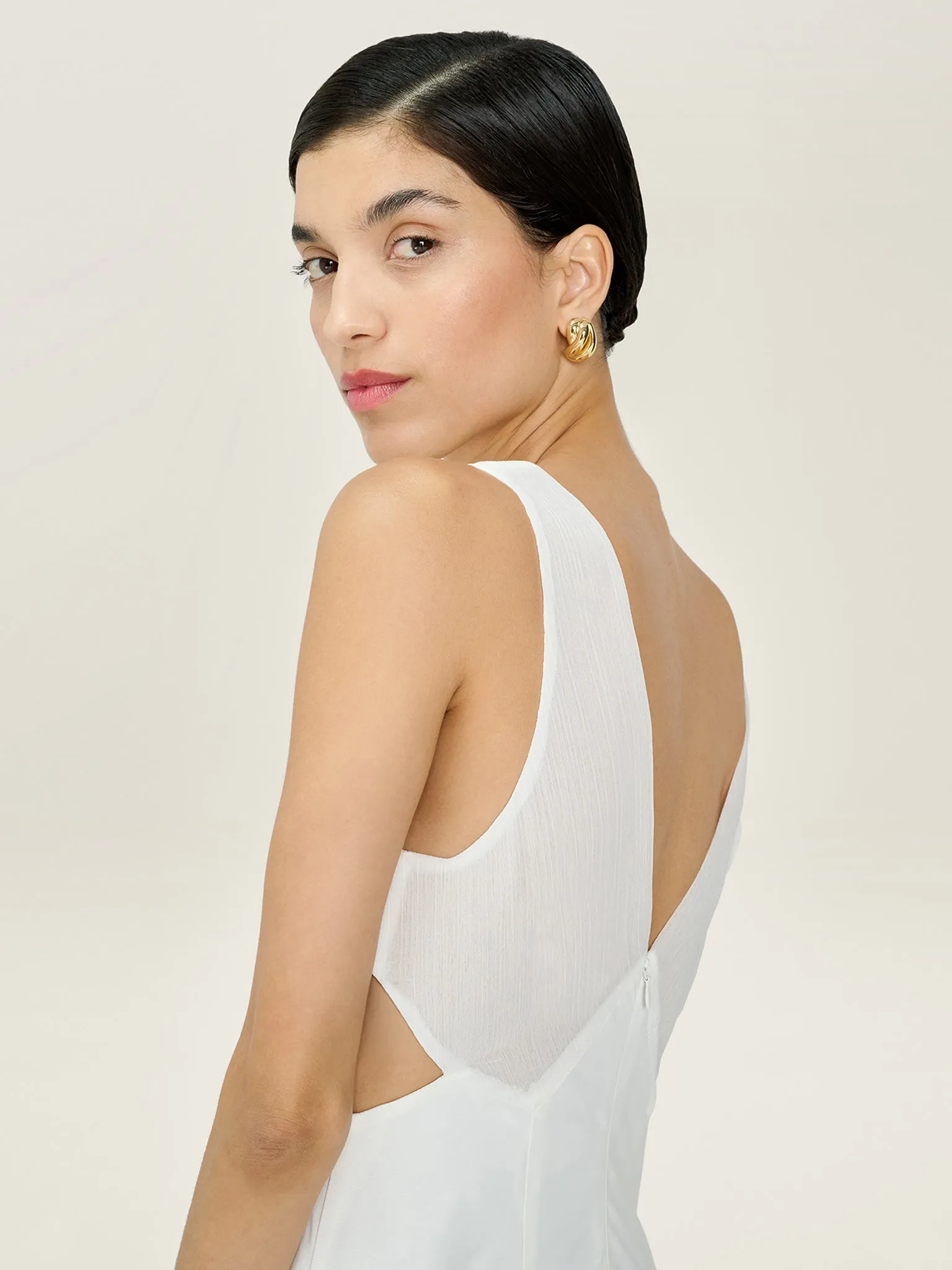 Celeste Dress in Ivory sold by Omnes product image thumbnail 4