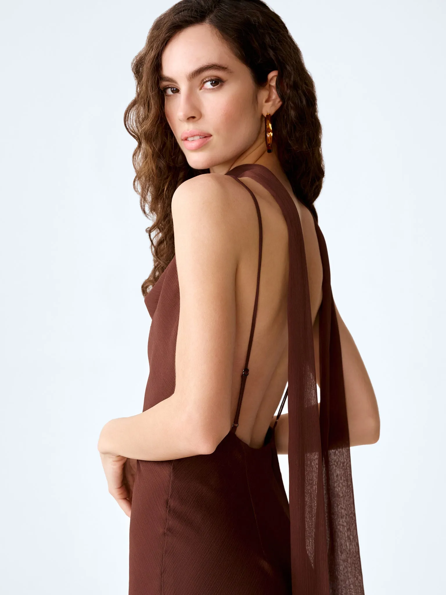 Taylor Dress in Chocolate sold by Omnes product image thumbnail 5