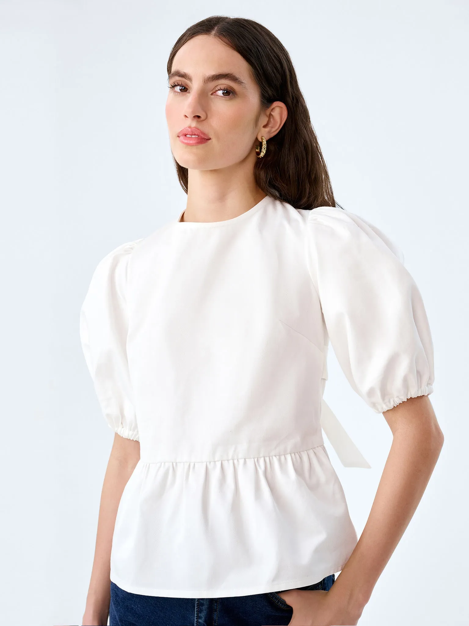 Tiana Top in White sold by Omnes product image thumbnail 3