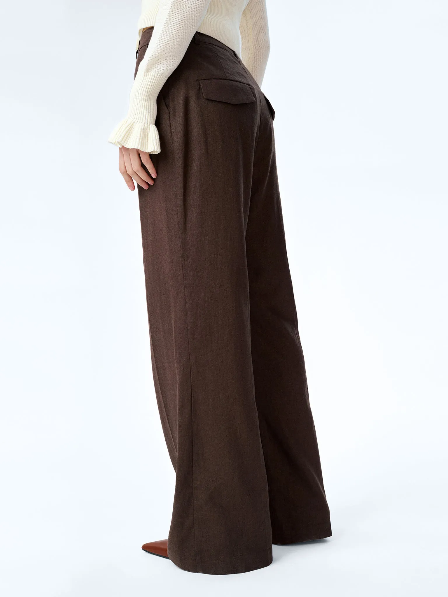 Pearl Trouser in Chocolate sold by Omnes product image thumbnail 4