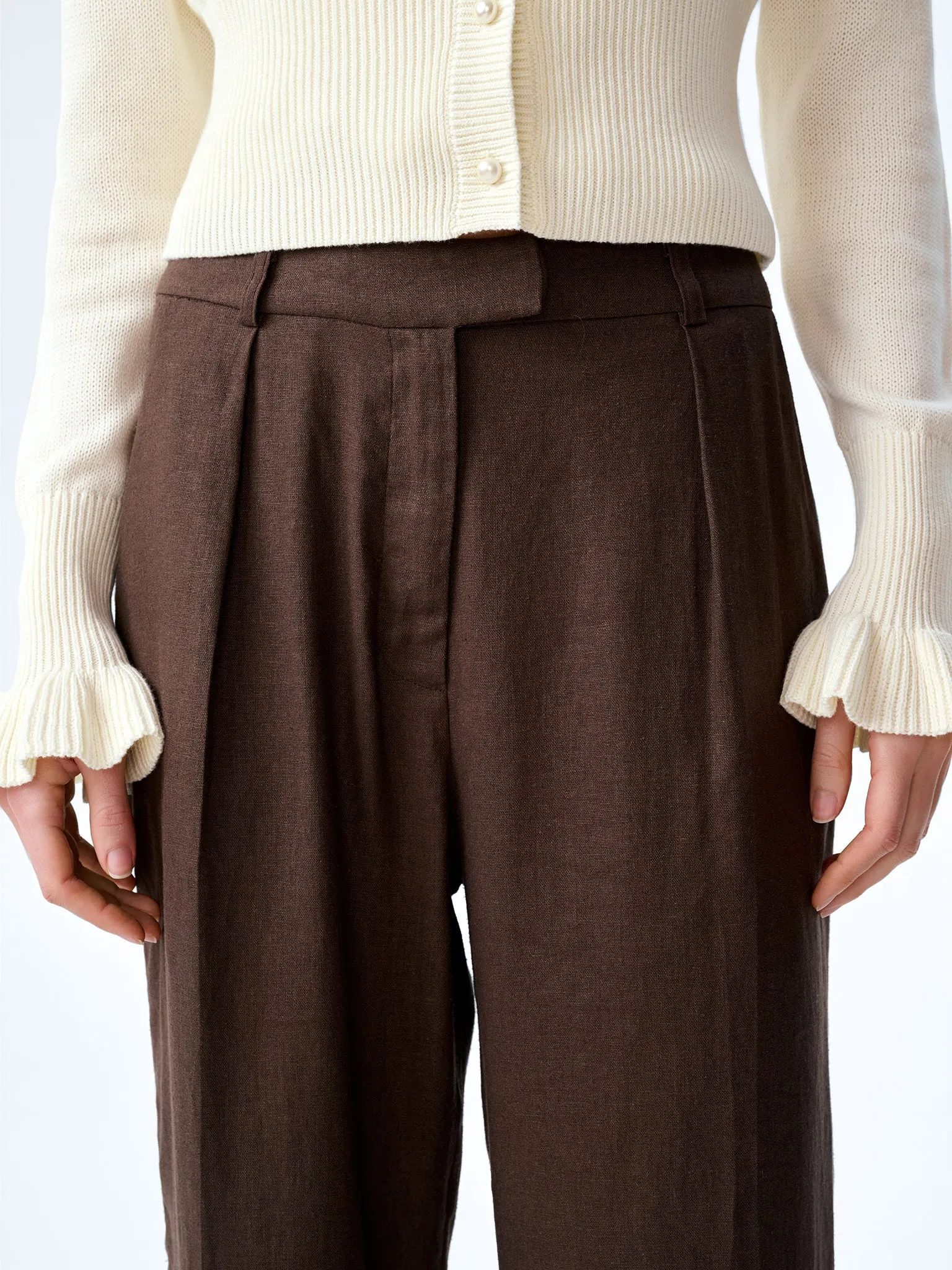 Pearl Trouser in Chocolate sold by Omnes product image thumbnail 5