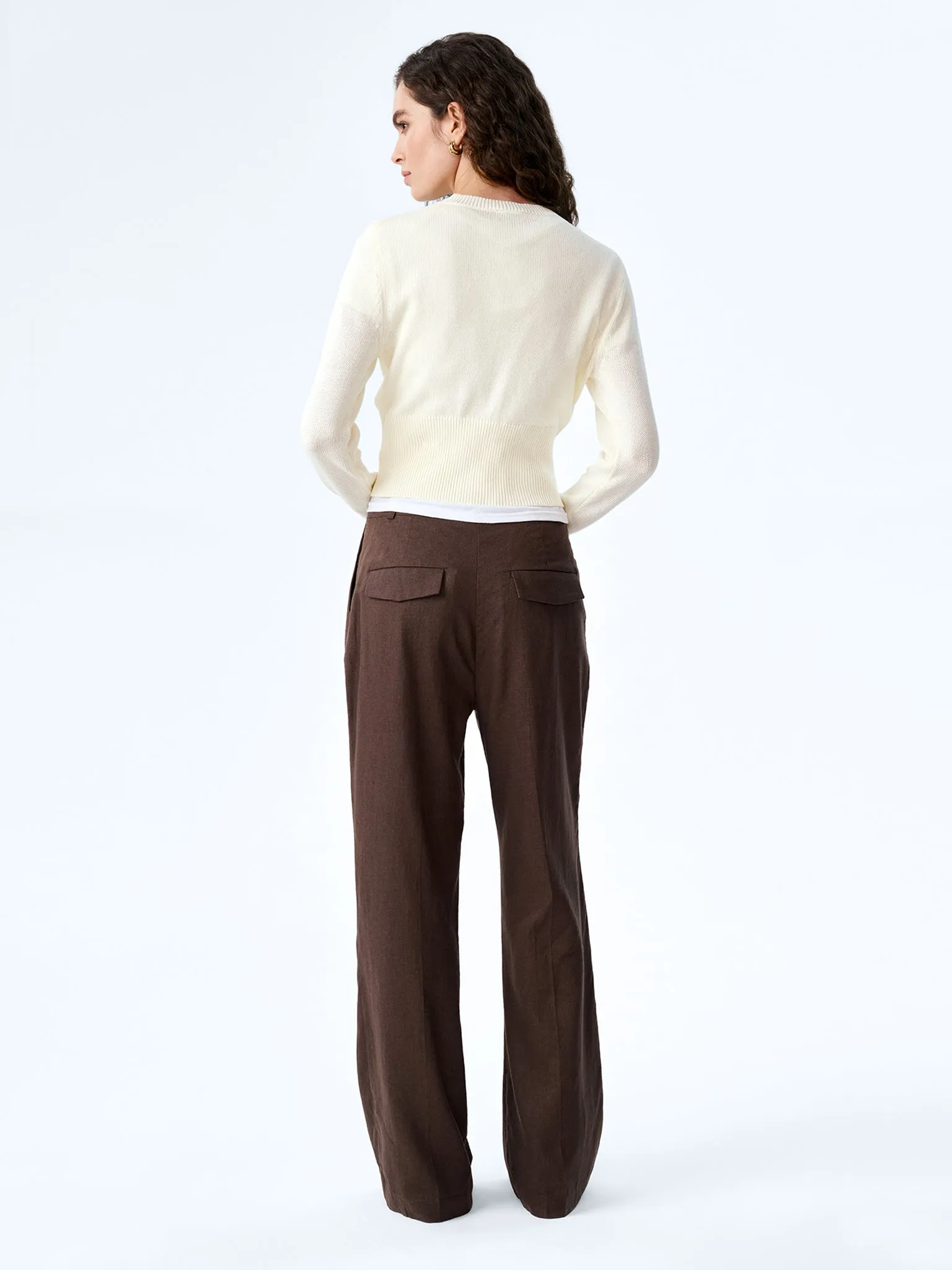 Pearl Trouser in Chocolate sold by Omnes product image thumbnail 3