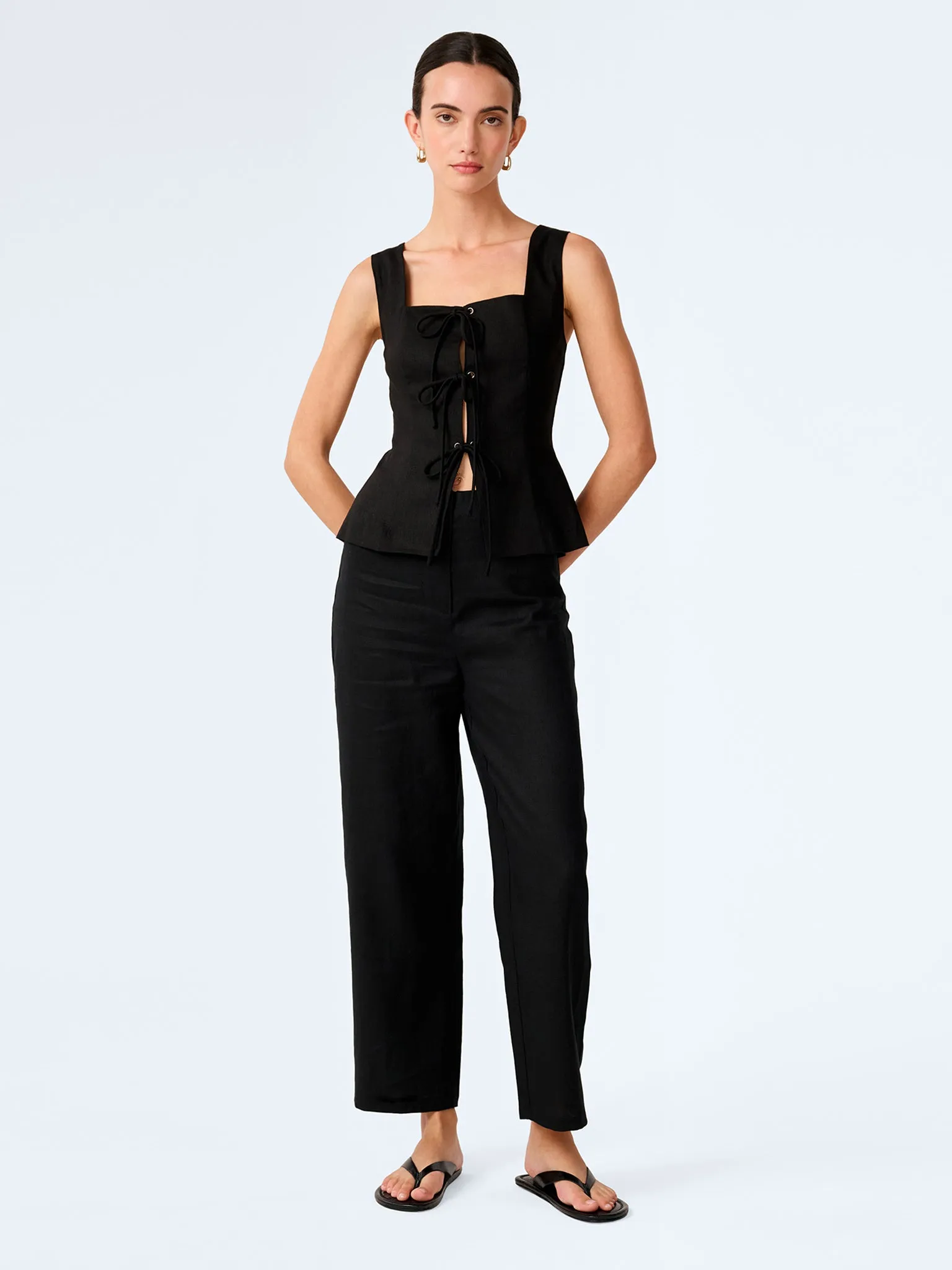 Anderson Trouser in Black sold by Omnes