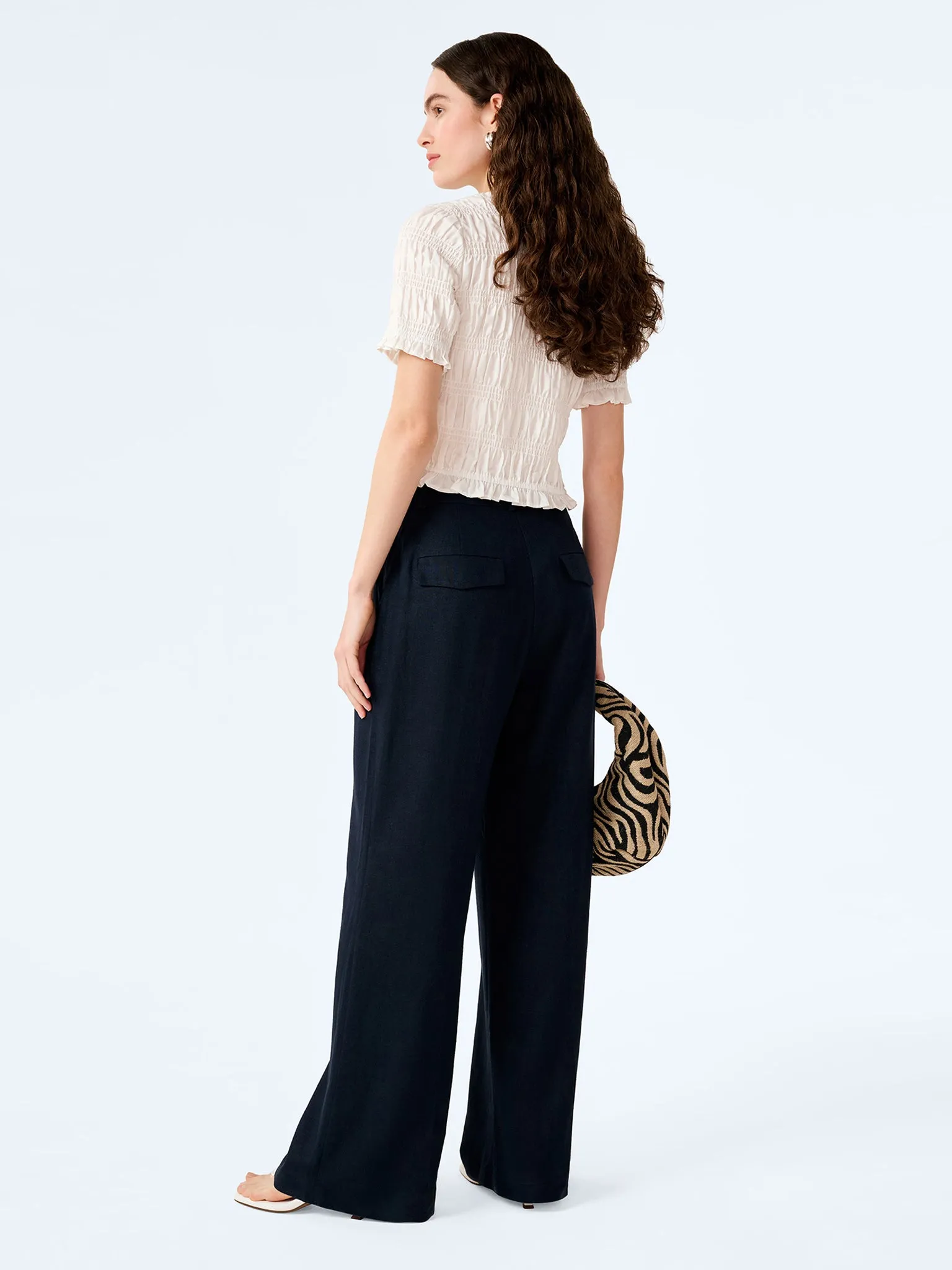 Pearl Trouser in Navy sold by Omnes product image thumbnail 3