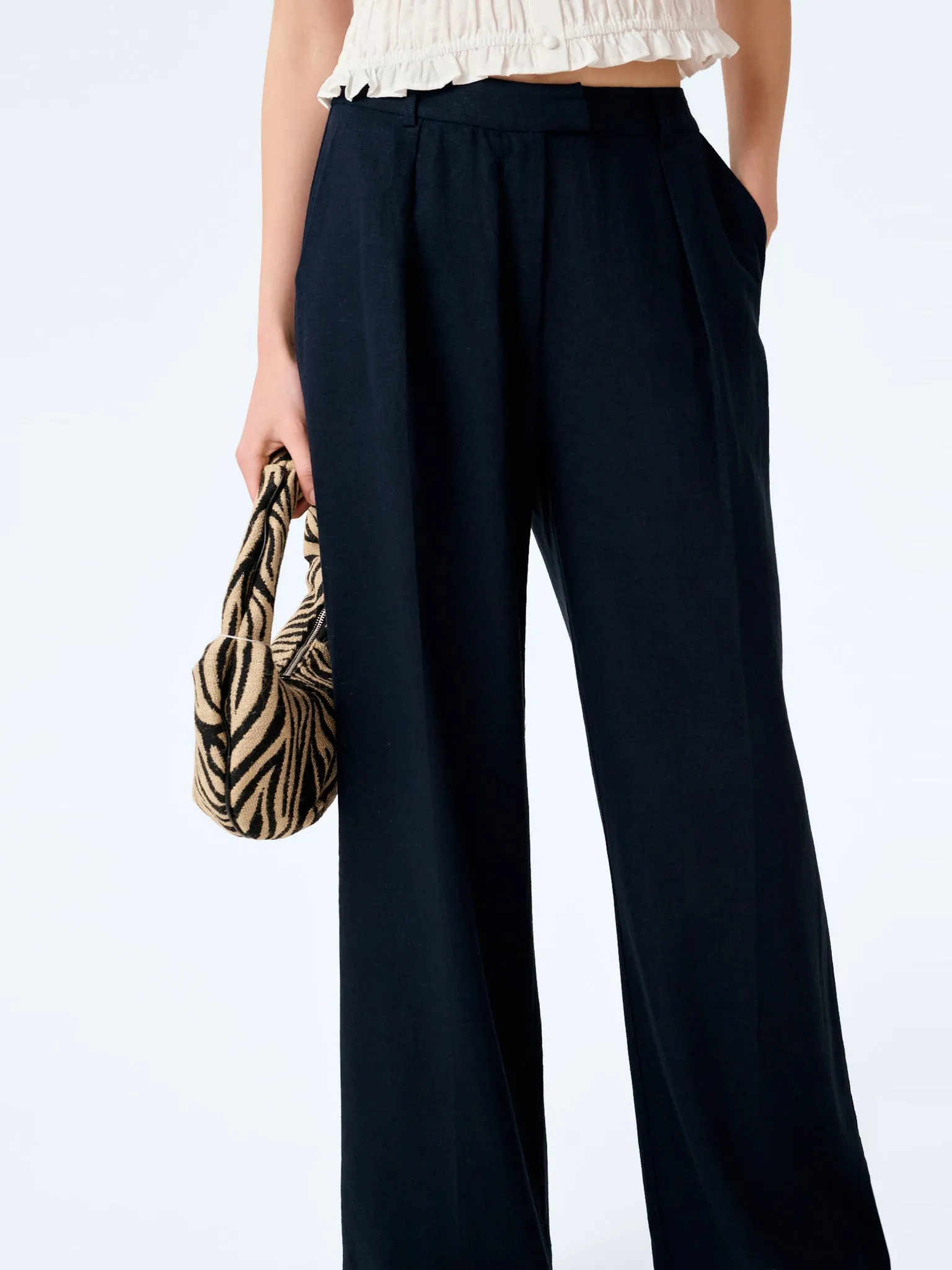 Pearl Trouser in Navy sold by Omnes product image thumbnail 5