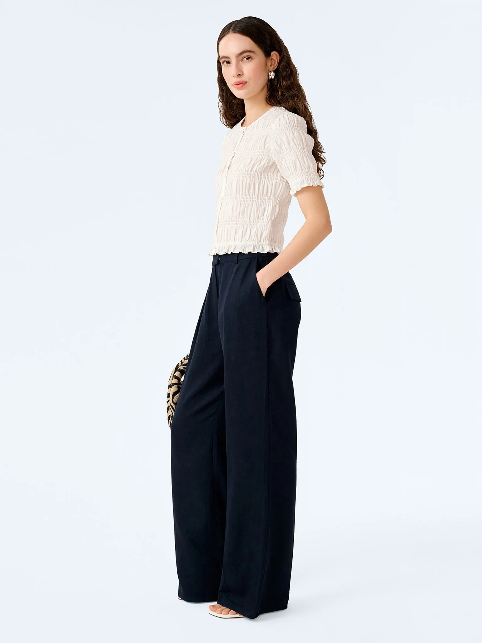 Pearl Trouser in Navy sold by Omnes product image thumbnail 2