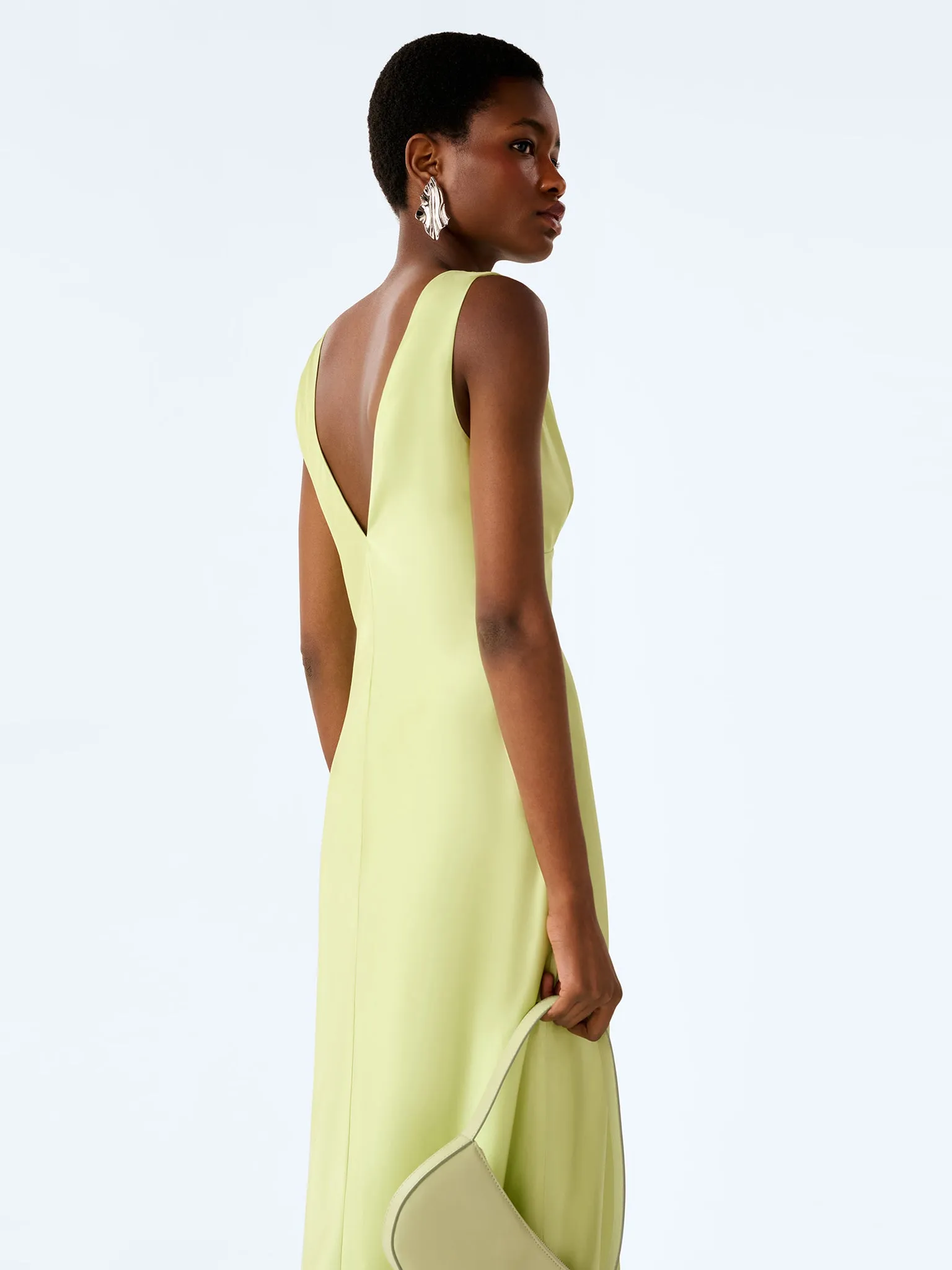 Casey Dress in Shaddow Lime sold by Omnes product image thumbnail 5