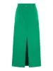 Olive A Line Midi Skirt in Green sold by Omnes