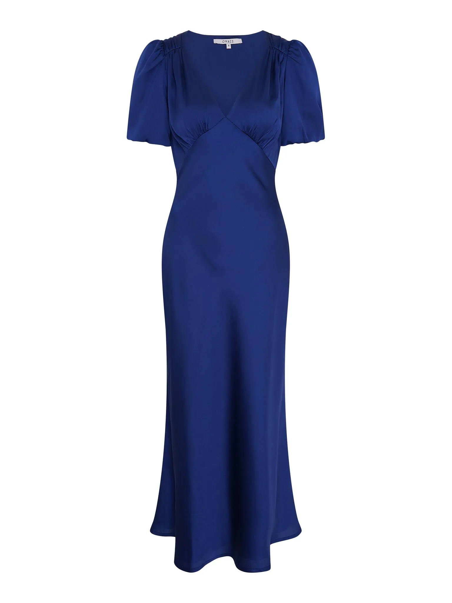 Rosie Puff Sleeve Dress in Navy sold by Omnes product image thumbnail 4