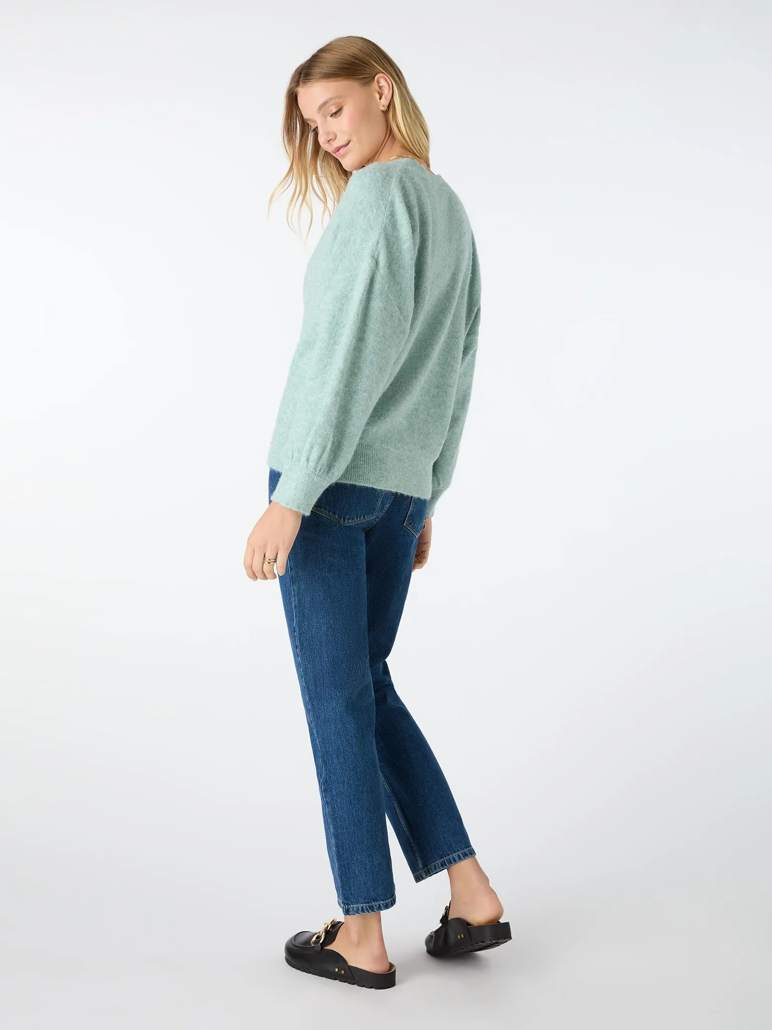 Honor Cardigan in Aqua sold by Omnes product image thumbnail 2